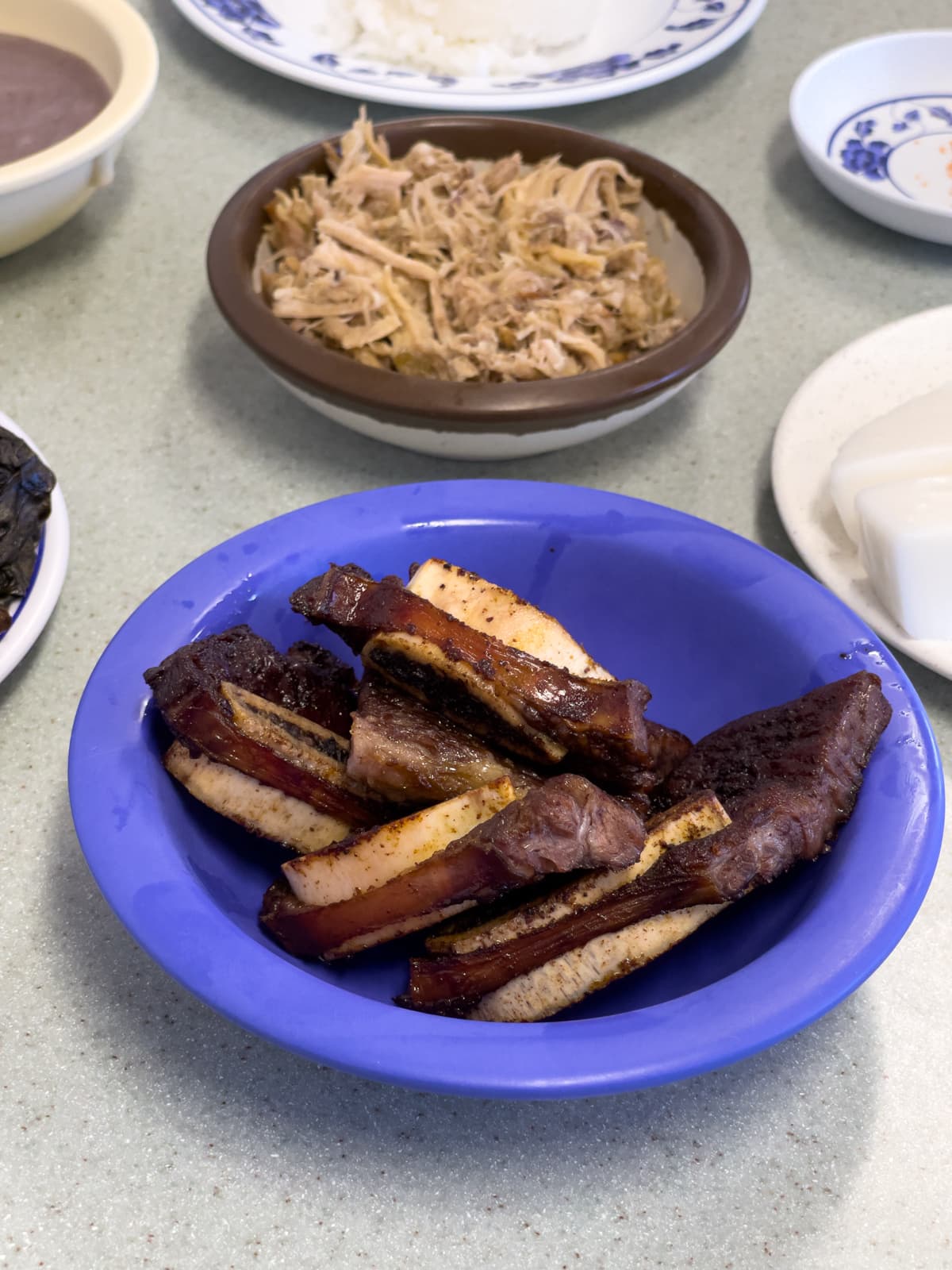 Short ribs at Helena's Hawaiian Food, one of the best places to eat in Honolulu.