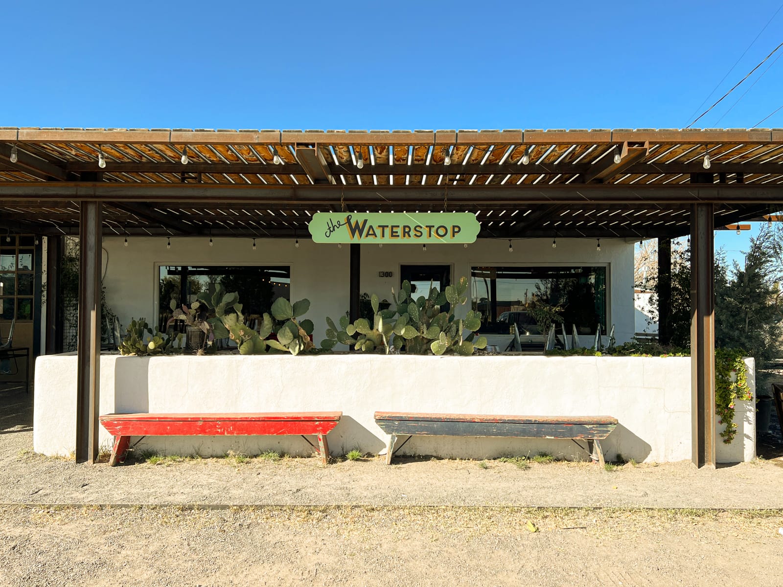 the Water Stop restaurant in Marfa, Texas