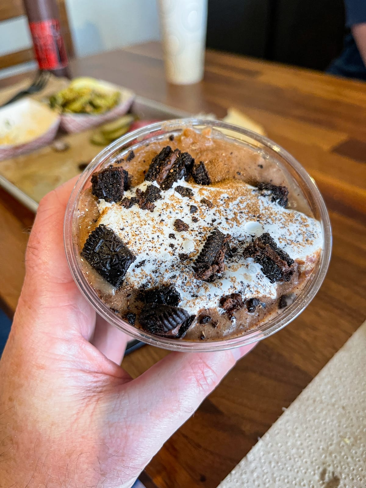 Mexican chocolate rice pudding at Interstellar BBQ