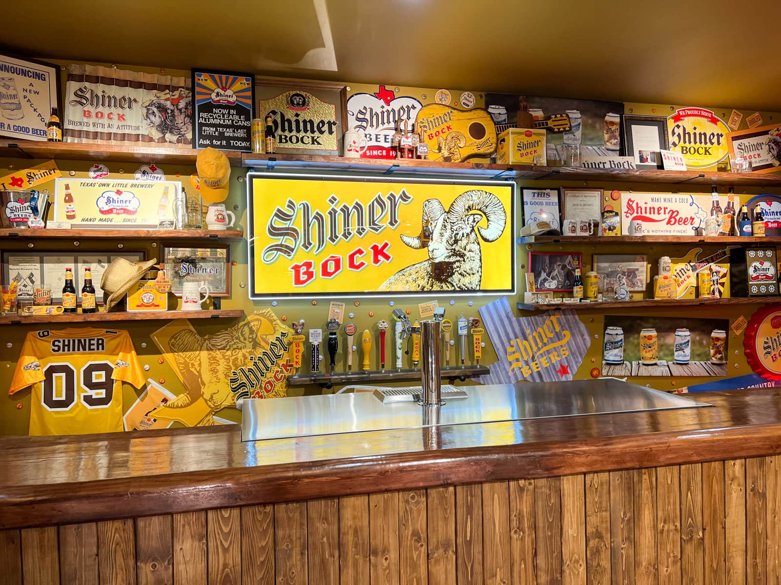 Bar at Spoetzl Brewery