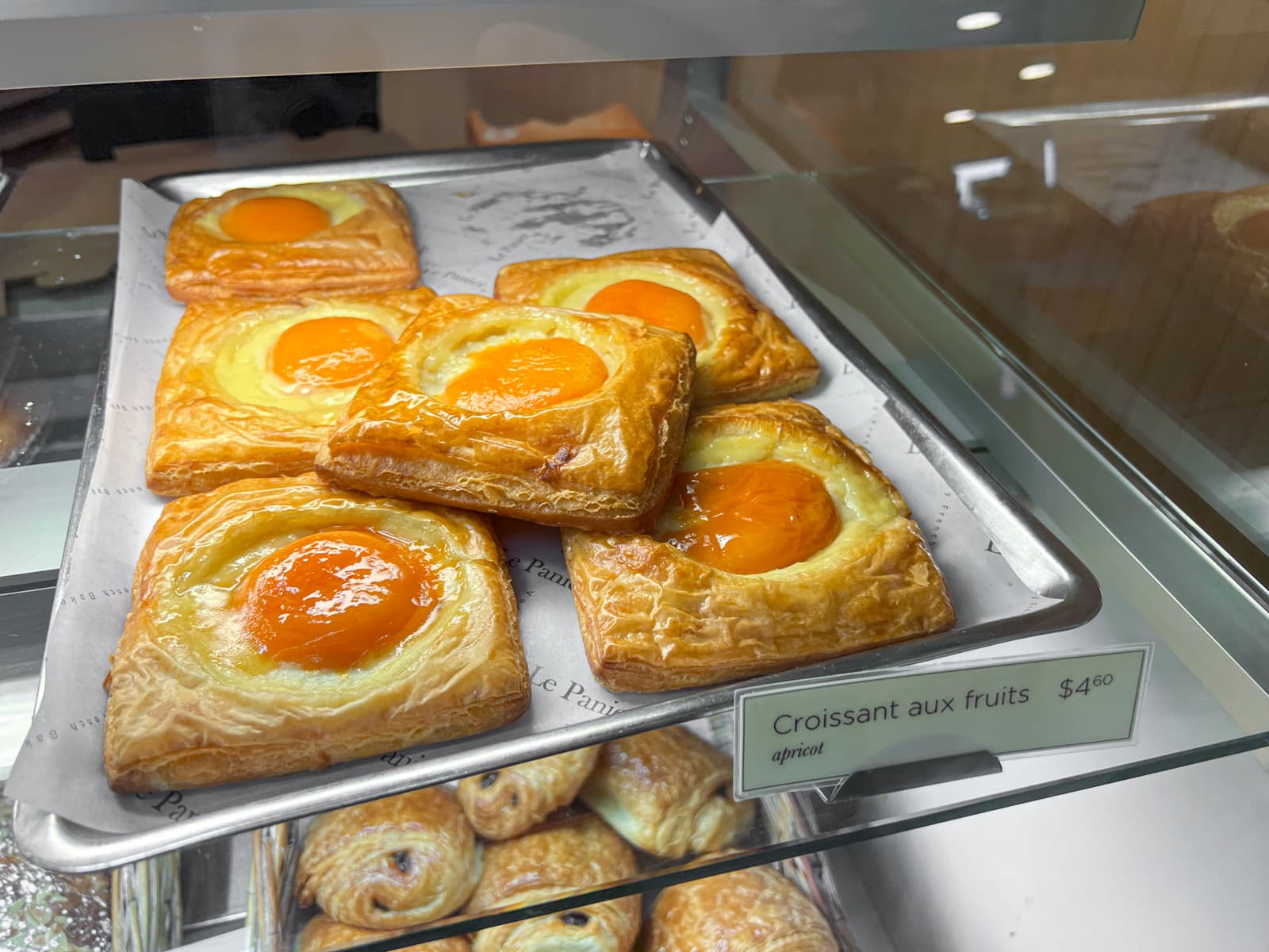 Apricot pastry at Le Panier bakery