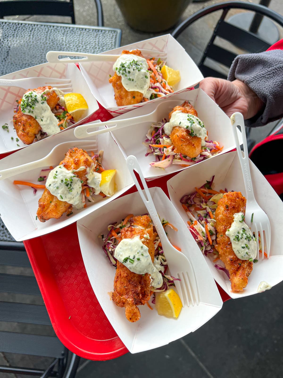 Fresh cod with ginger slaw at Seatown