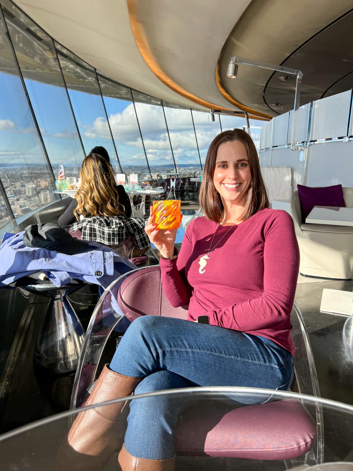 Loupe Lounge Wine Tasting in Seattle's Space Needle