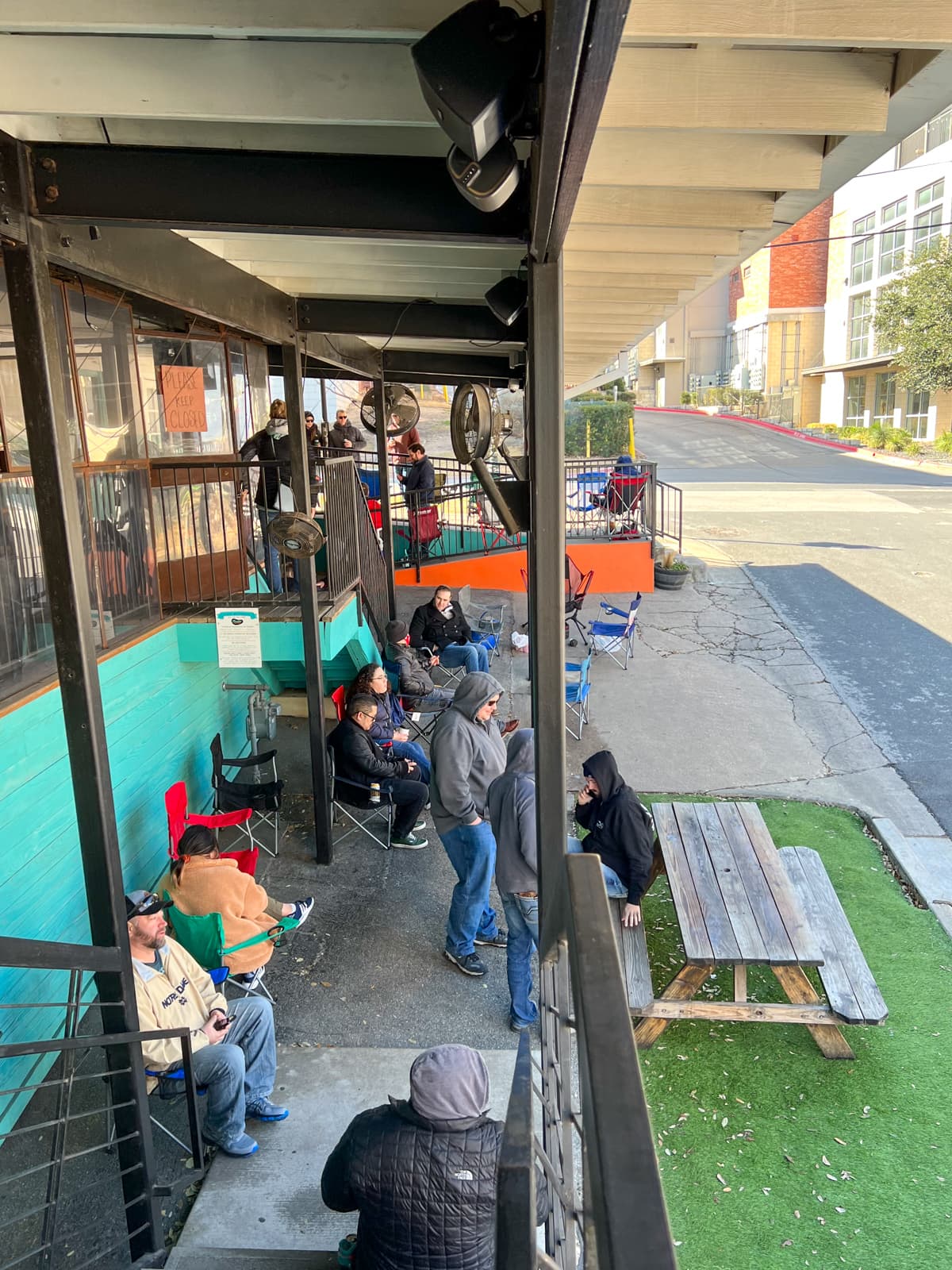 Line at Franklin Barbecue