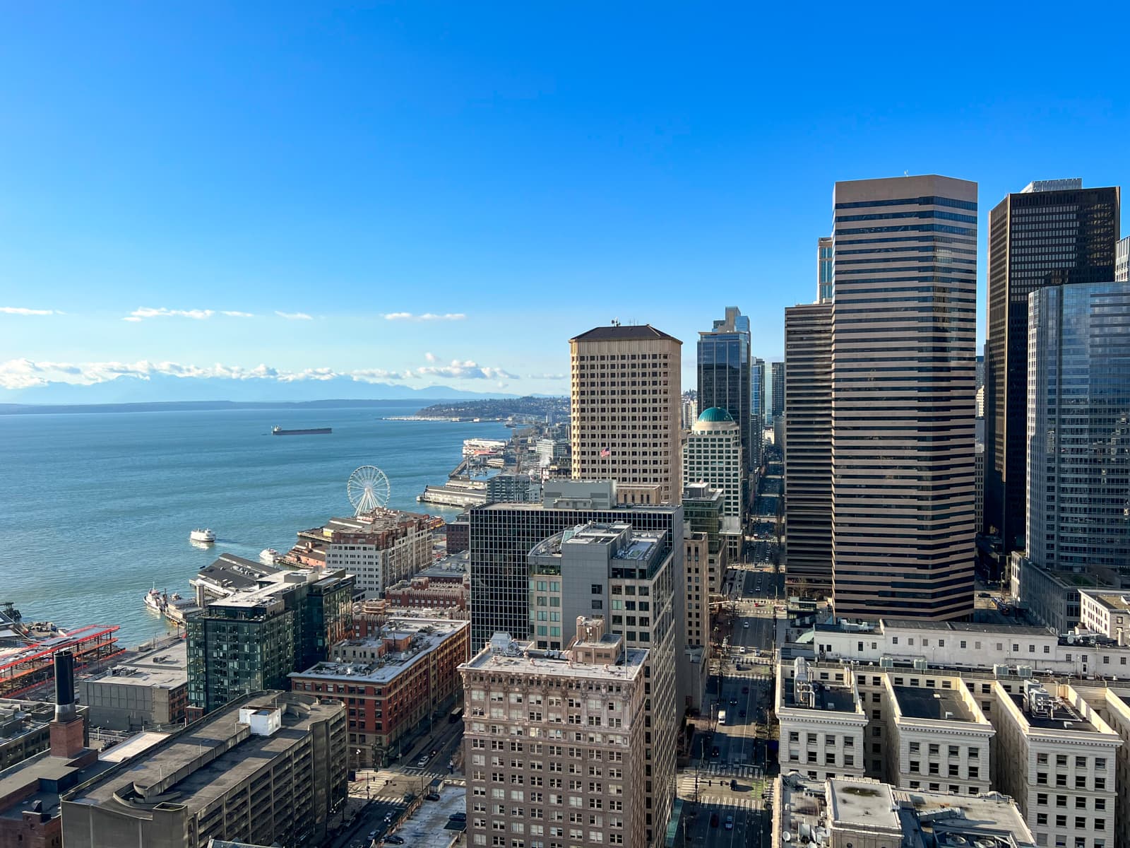 View of Seattle looking north from the Smith Tower Observatory 