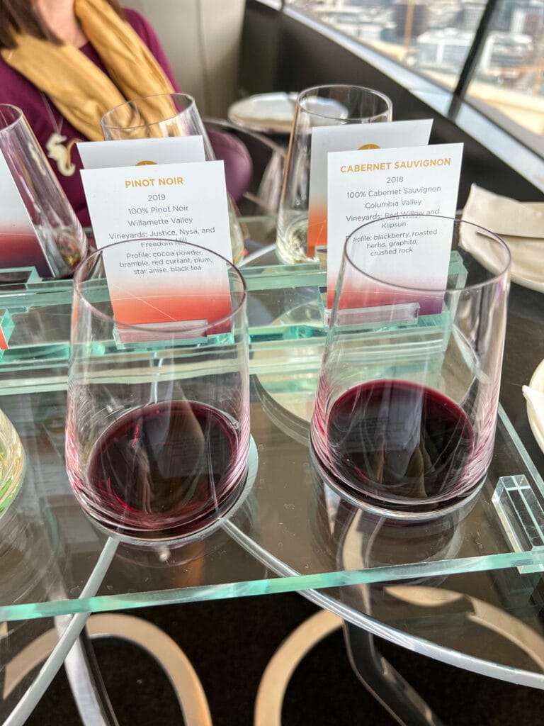 Loupe Lounge Wine Tasting in Seattle's Space Needle