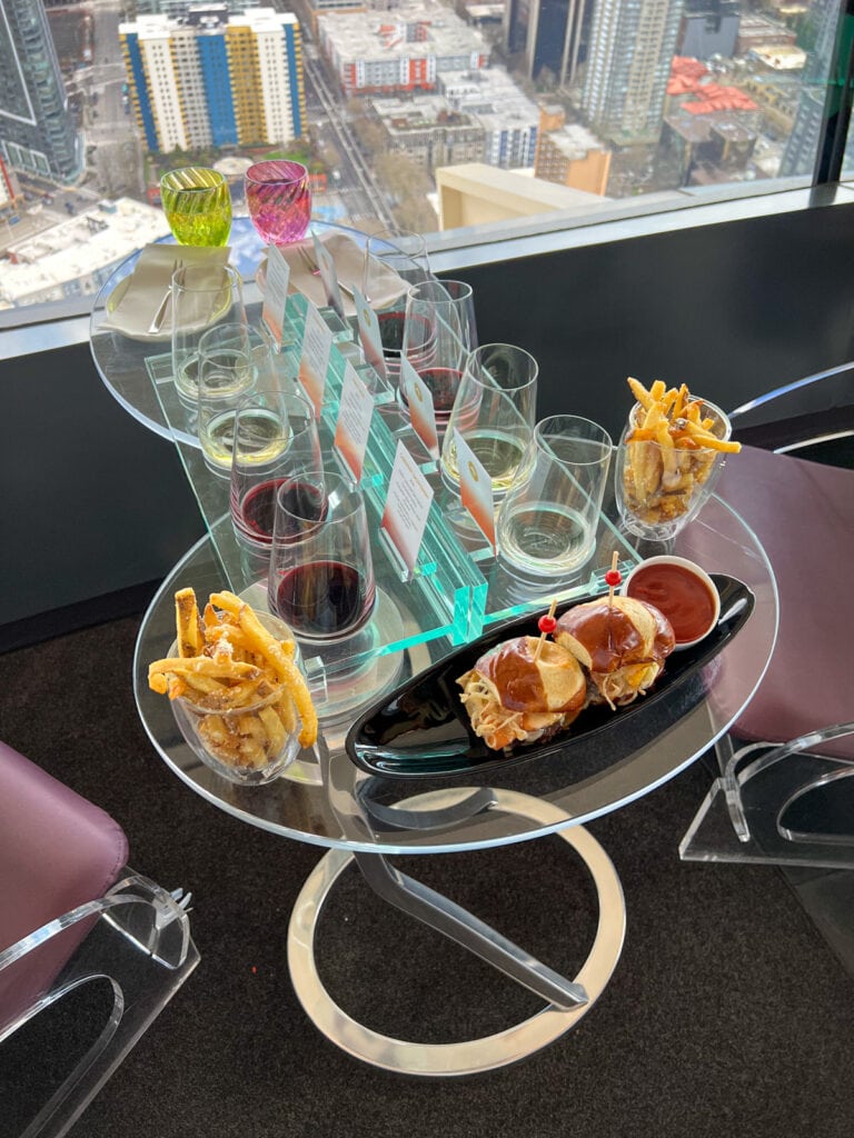 Loupe Lounge Wine Tasting in Seattle's Space Needle
