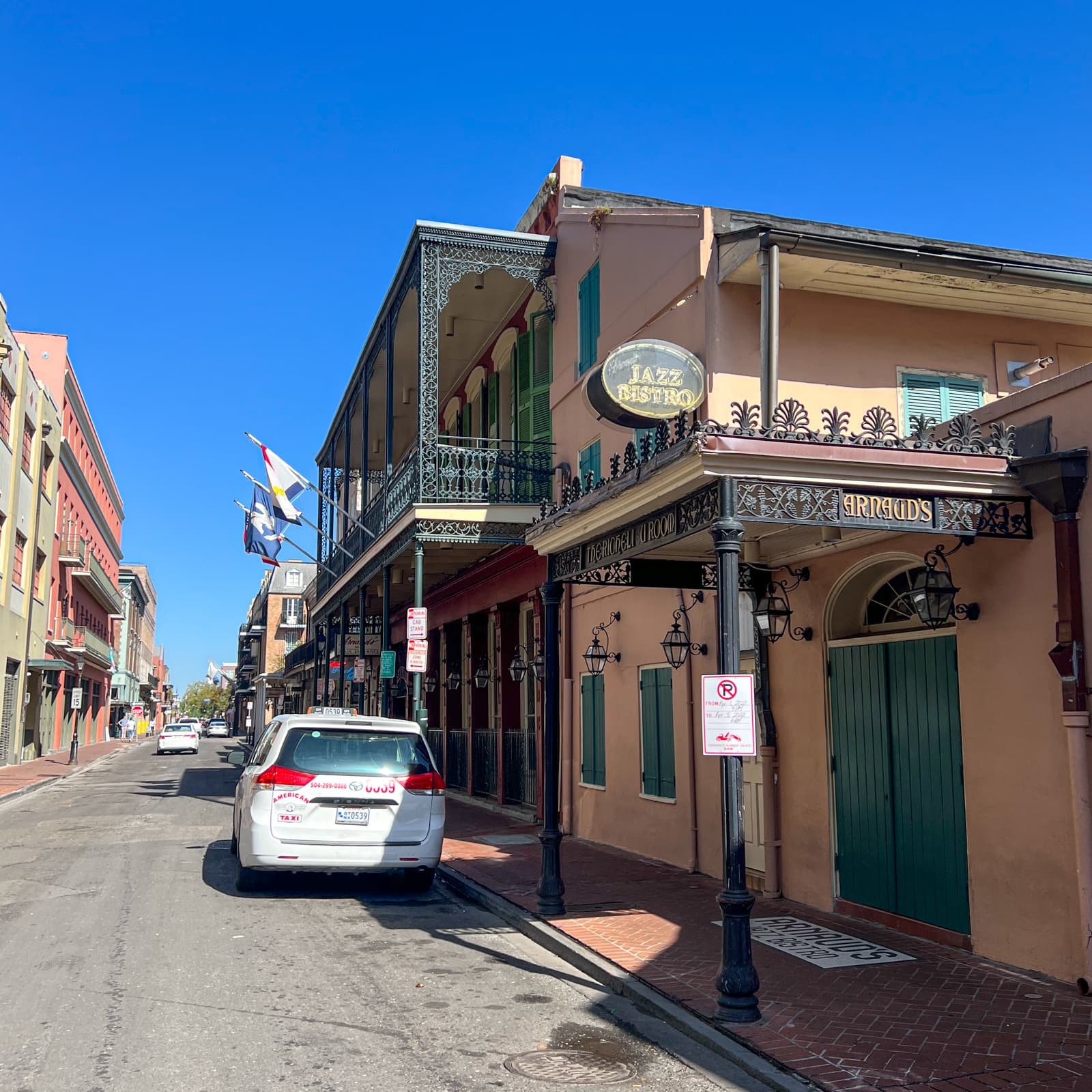 Outside Arnaud's in New Orleans