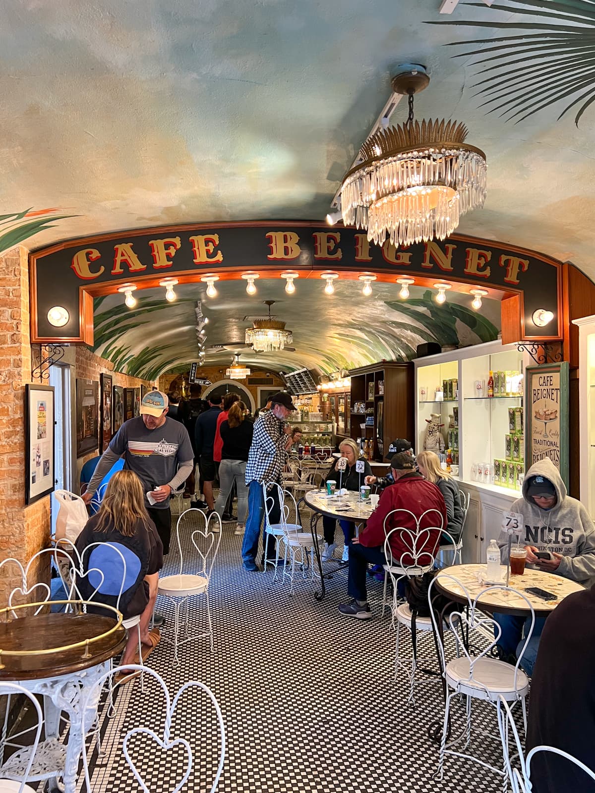 Inside Cafe Beignet