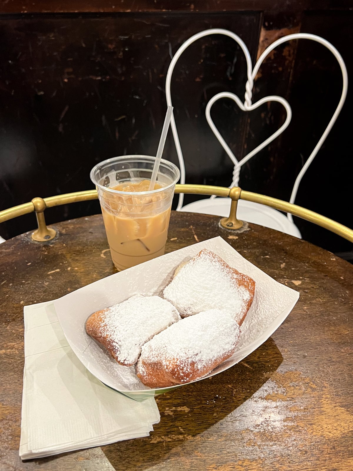 Fresh pastries and cafe au lait