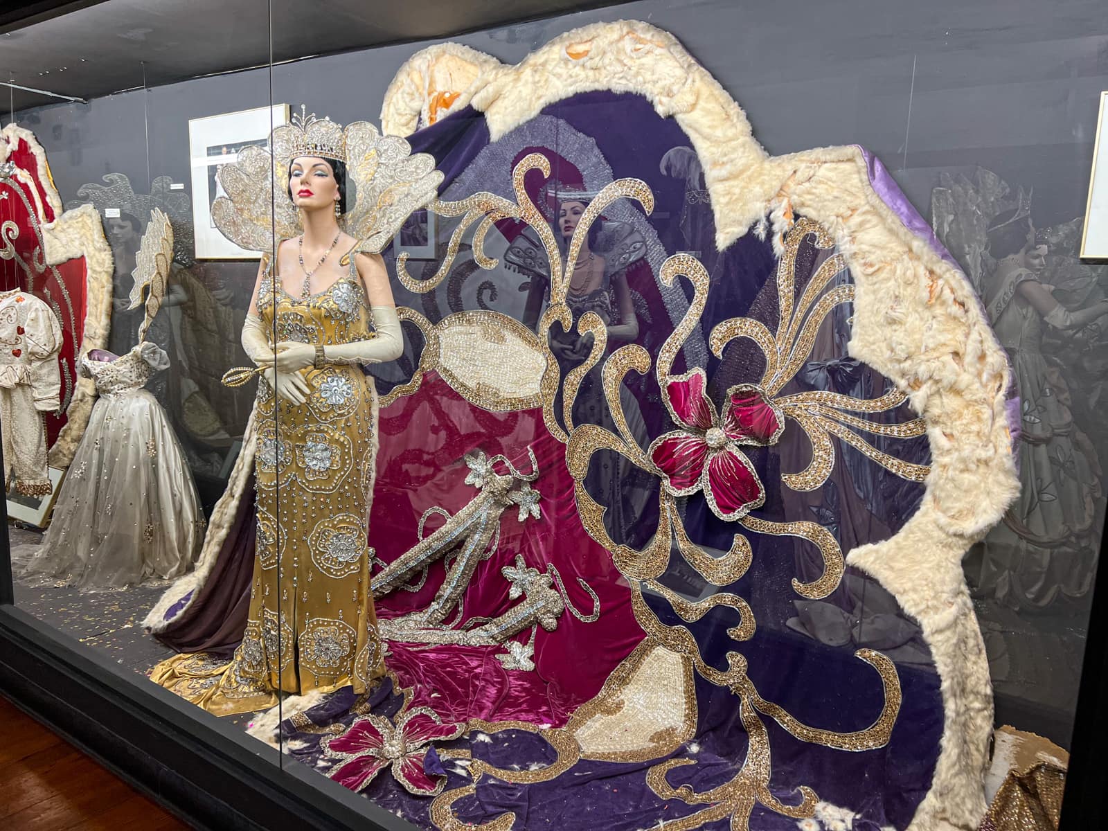 Gown in the Germaine Wells Mardi Gras Museum