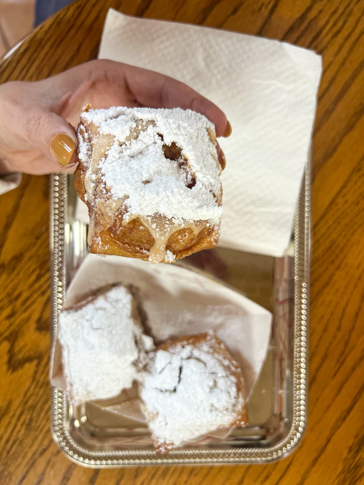 Loretta's praline beignets