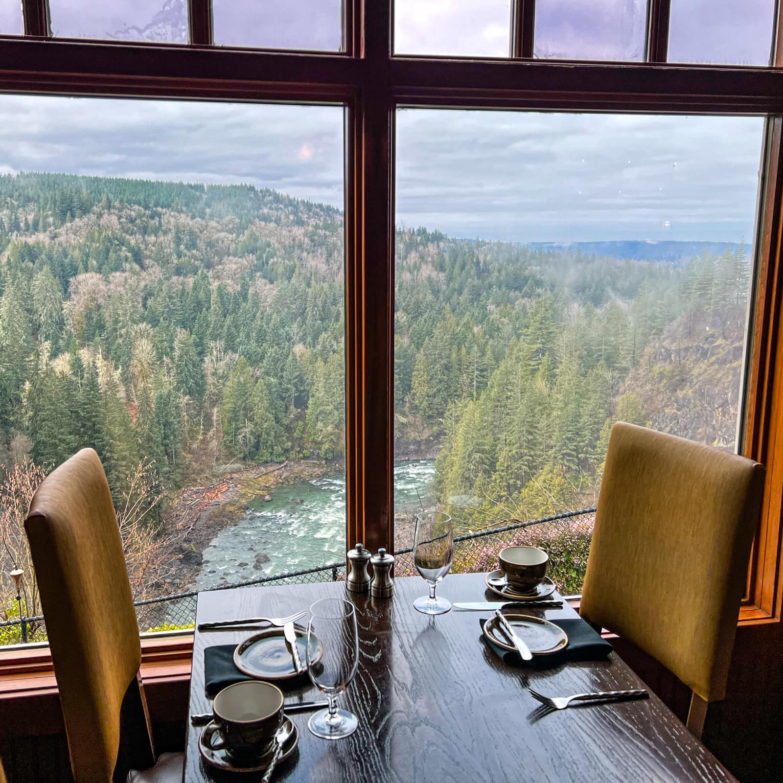 View from The Dining Room at Salish Lodge & Spa