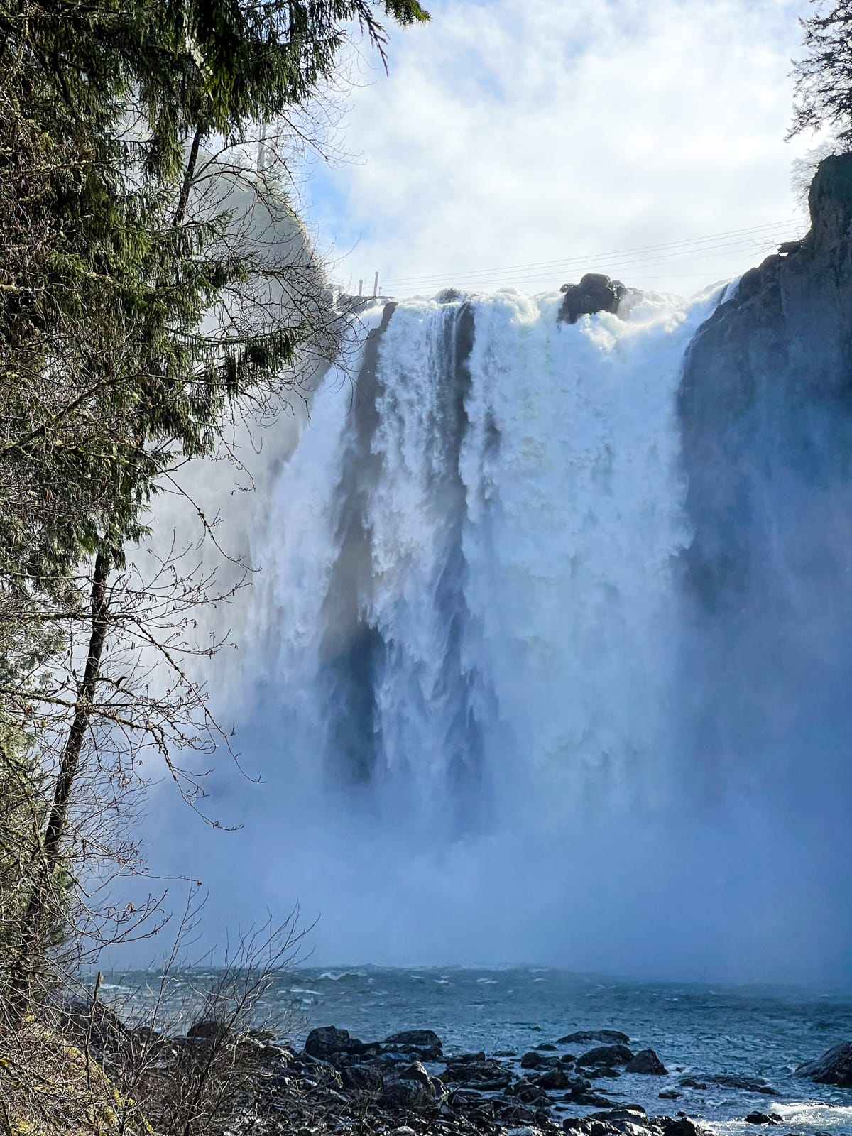 Snoqualmie Falls as seen from the lower observation deck