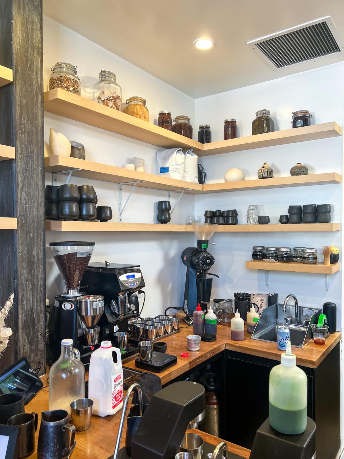 The coffee station inside Destroyer LA