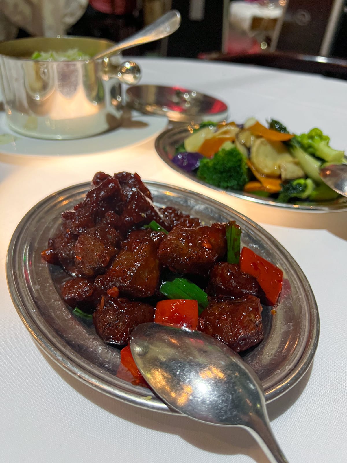 Mr Chow's fiery beef