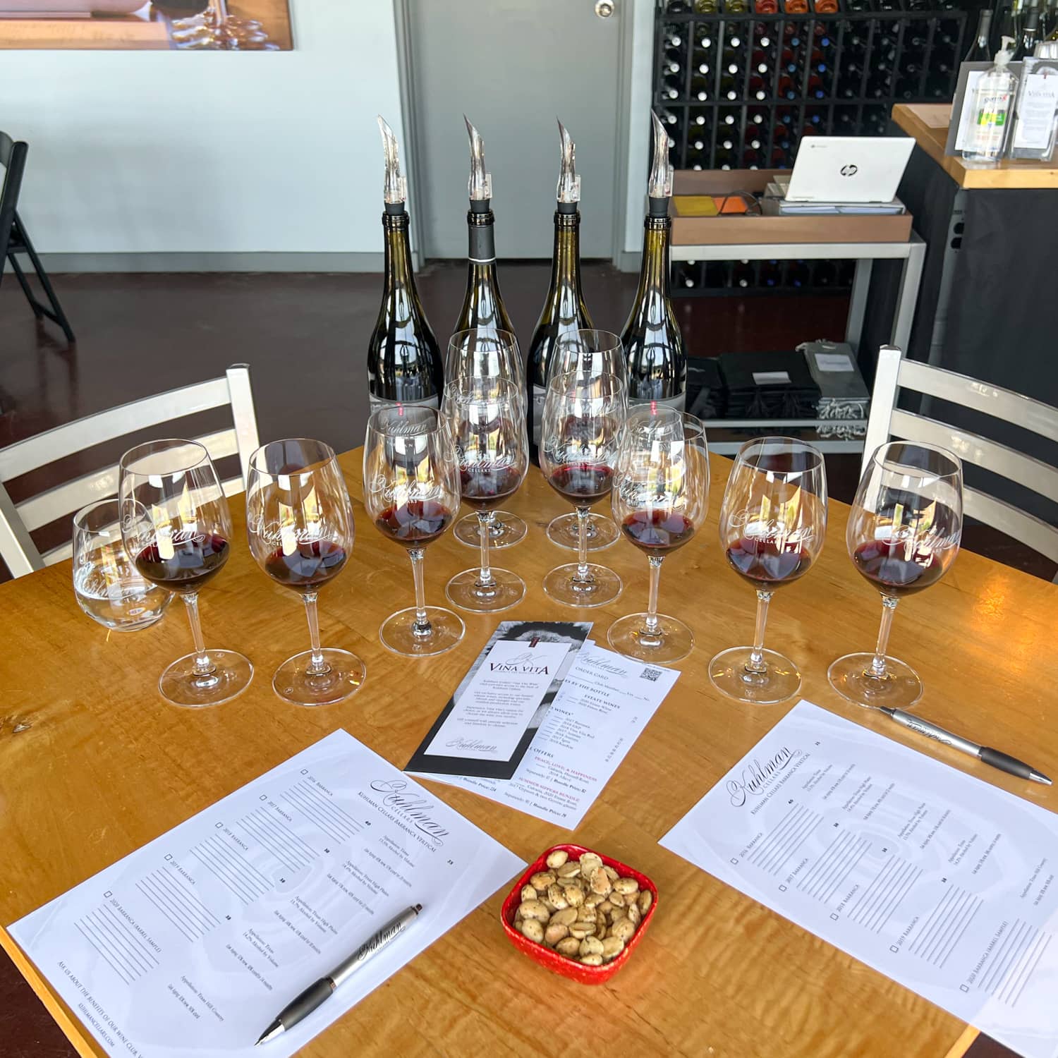 Kuhlman Cellars Barranca vertical wine tasting