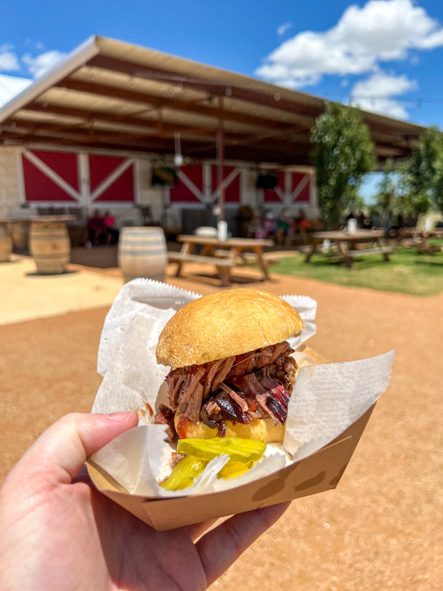 Leroy's brisket sandwich