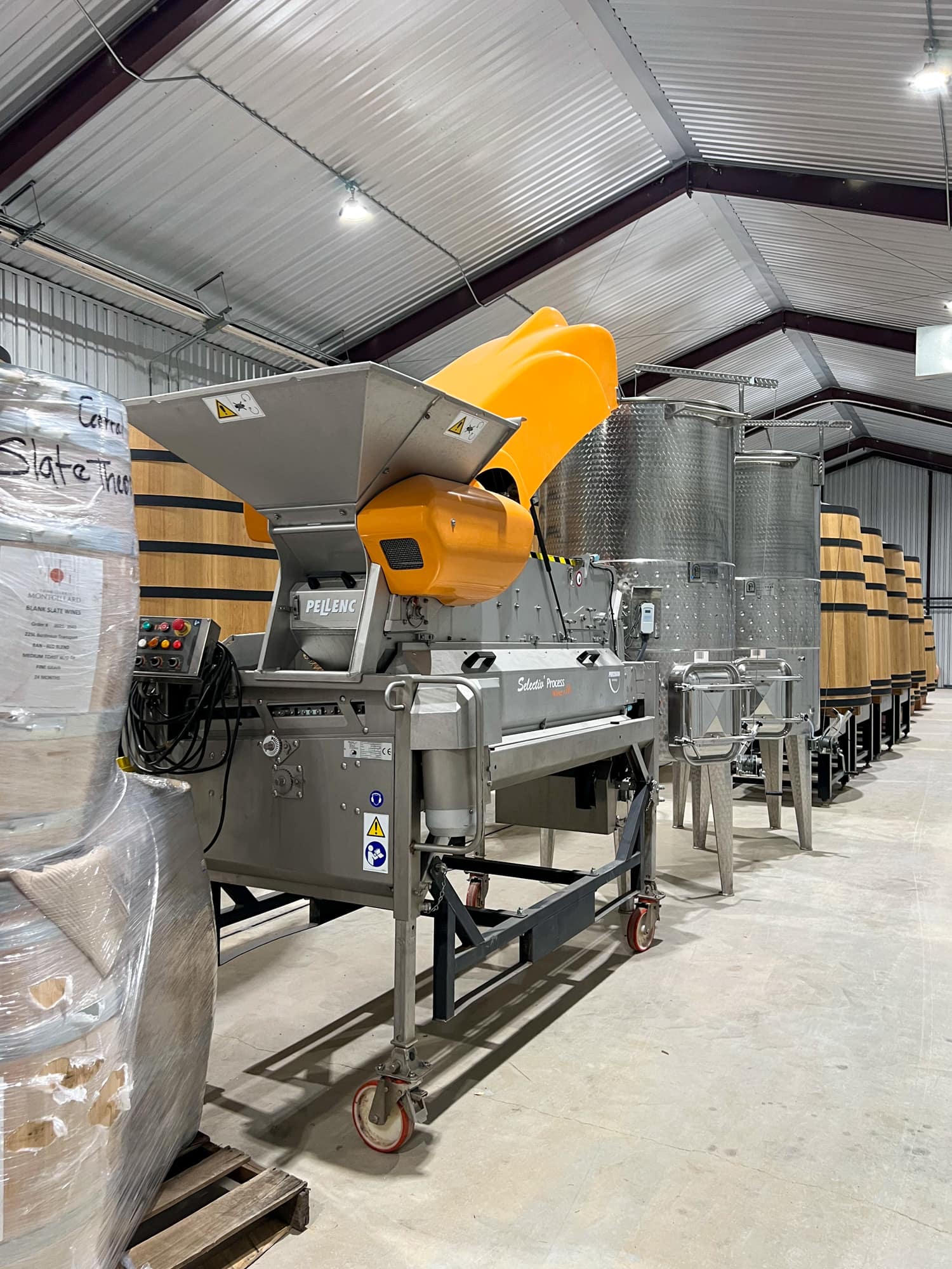 Wine production equipment