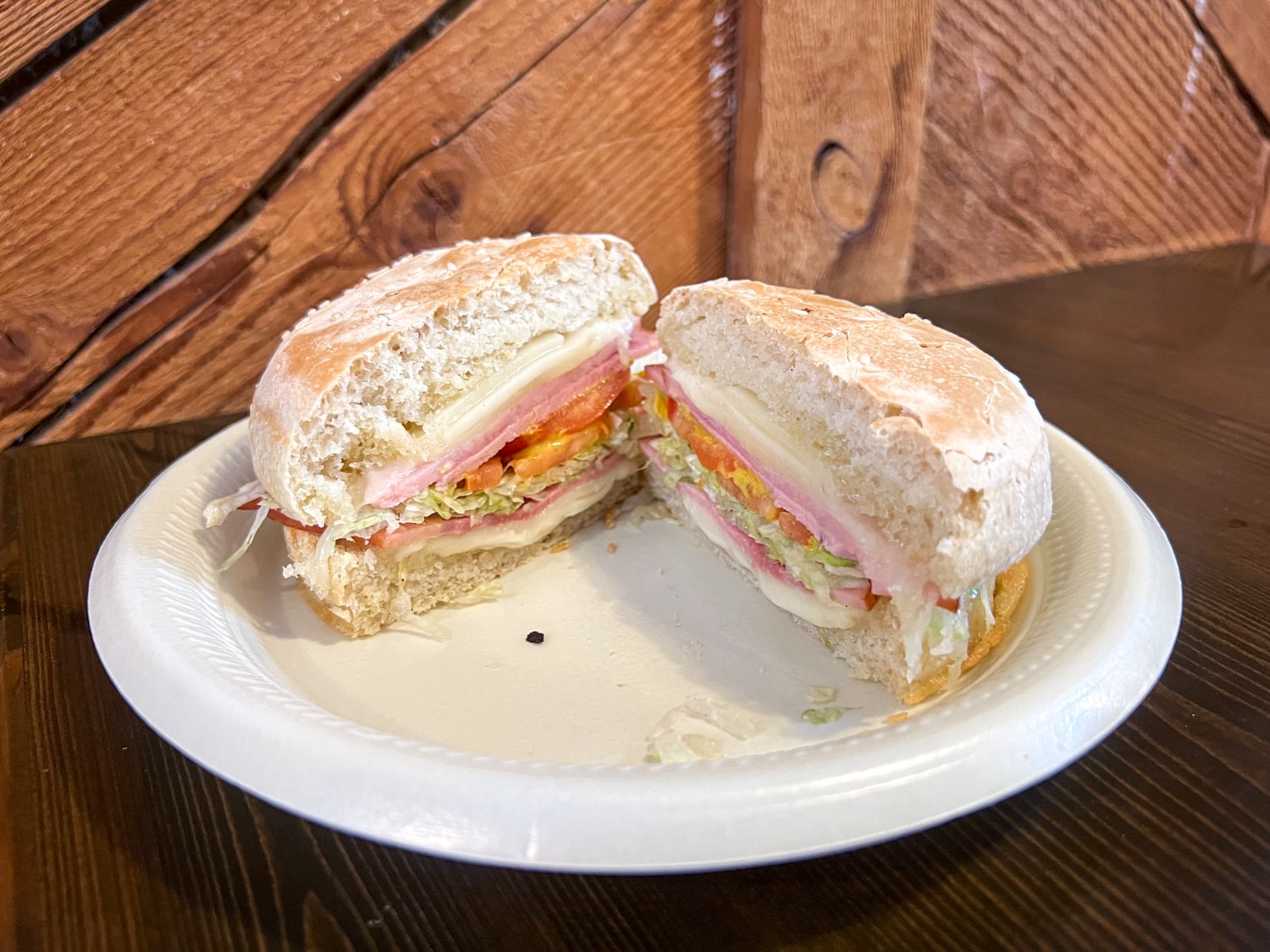 Schmaltz's ham and cheese sandwich