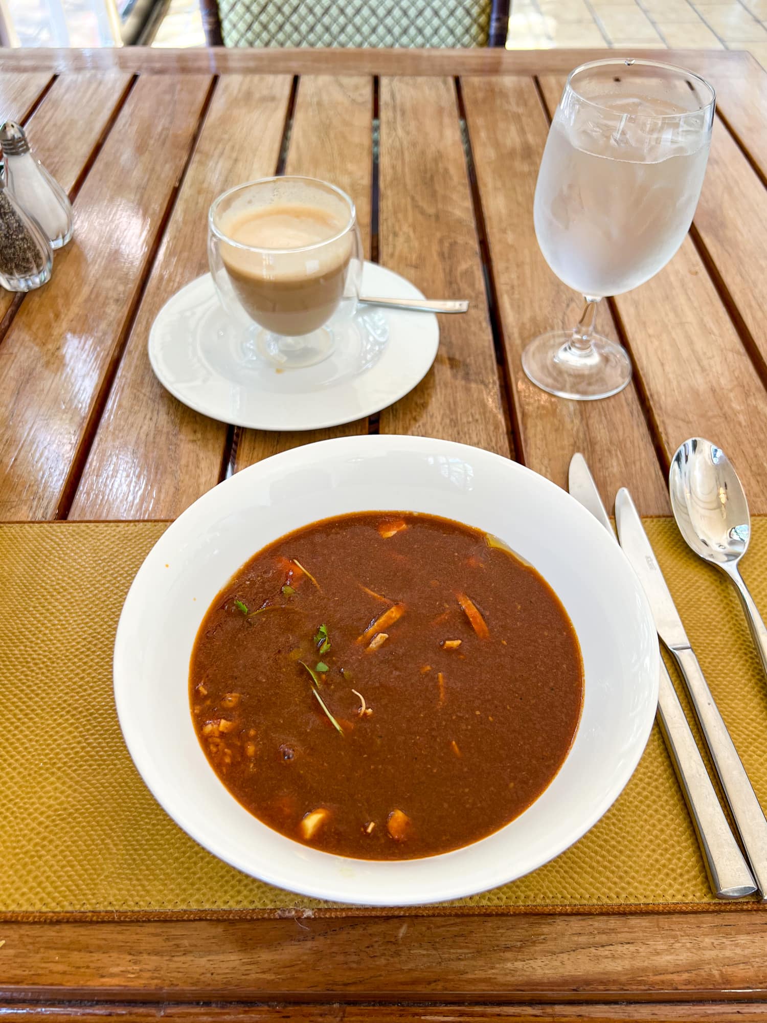 The Mansion Restaurant's famous tortilla soup 