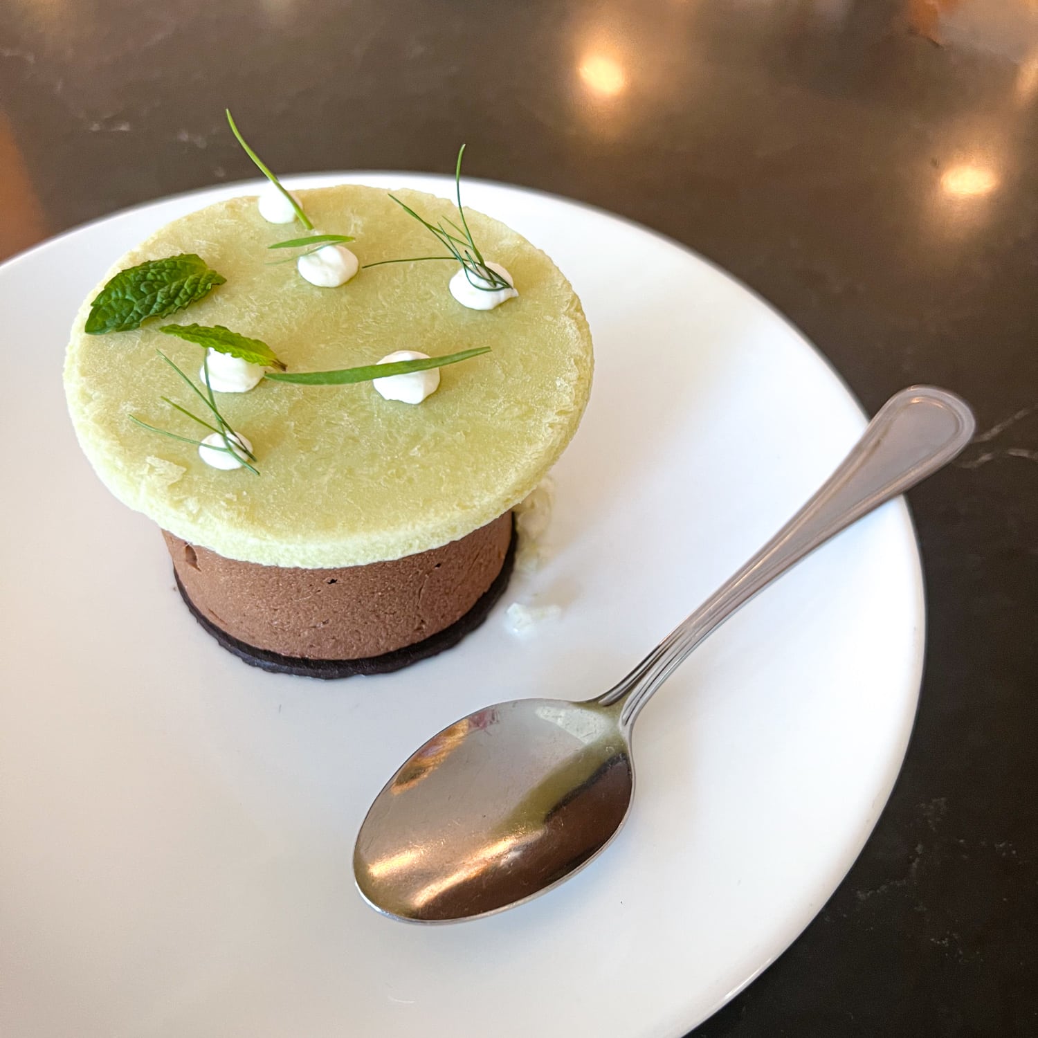 Chocolate French silk pie at Launderette