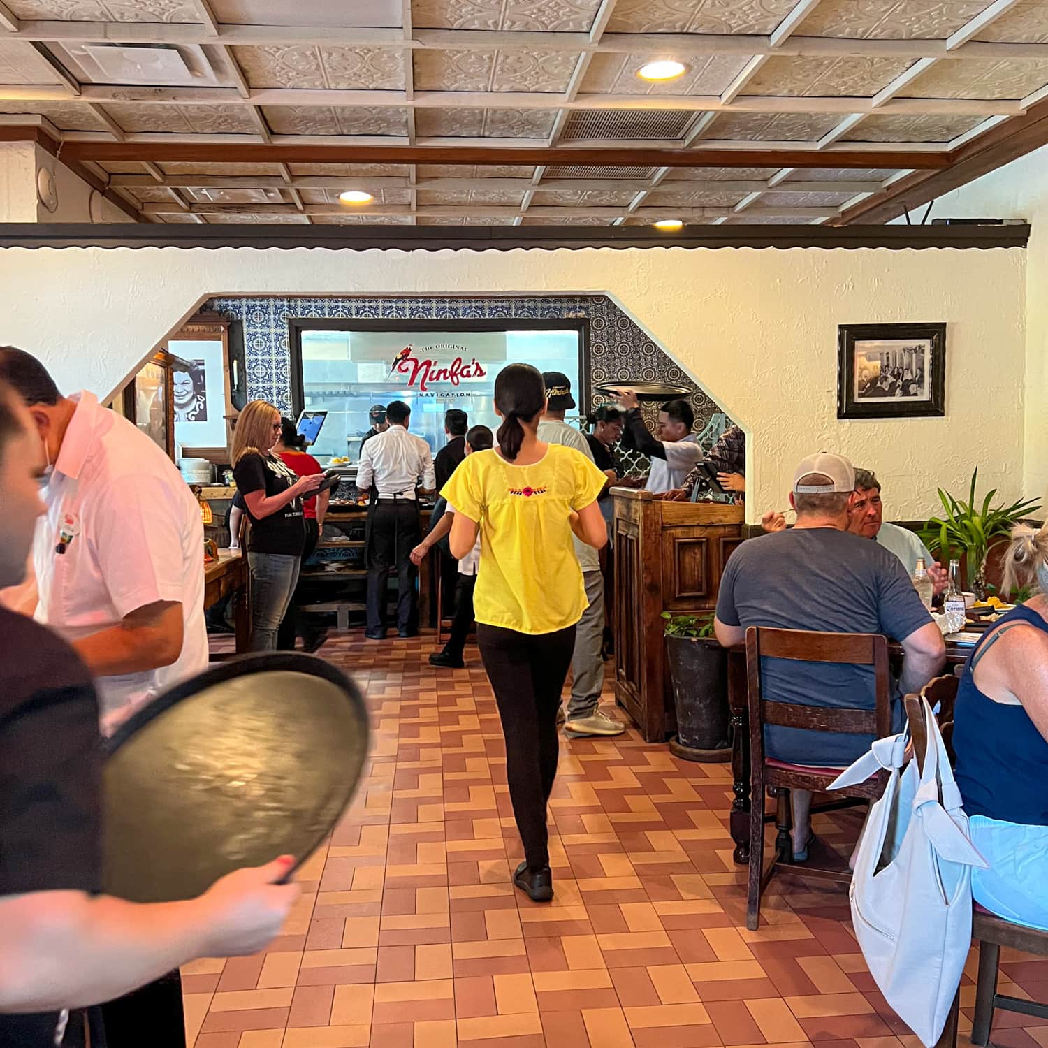 View toward the kitchen from the original dining room at The Original Ninfa's on Navigation 