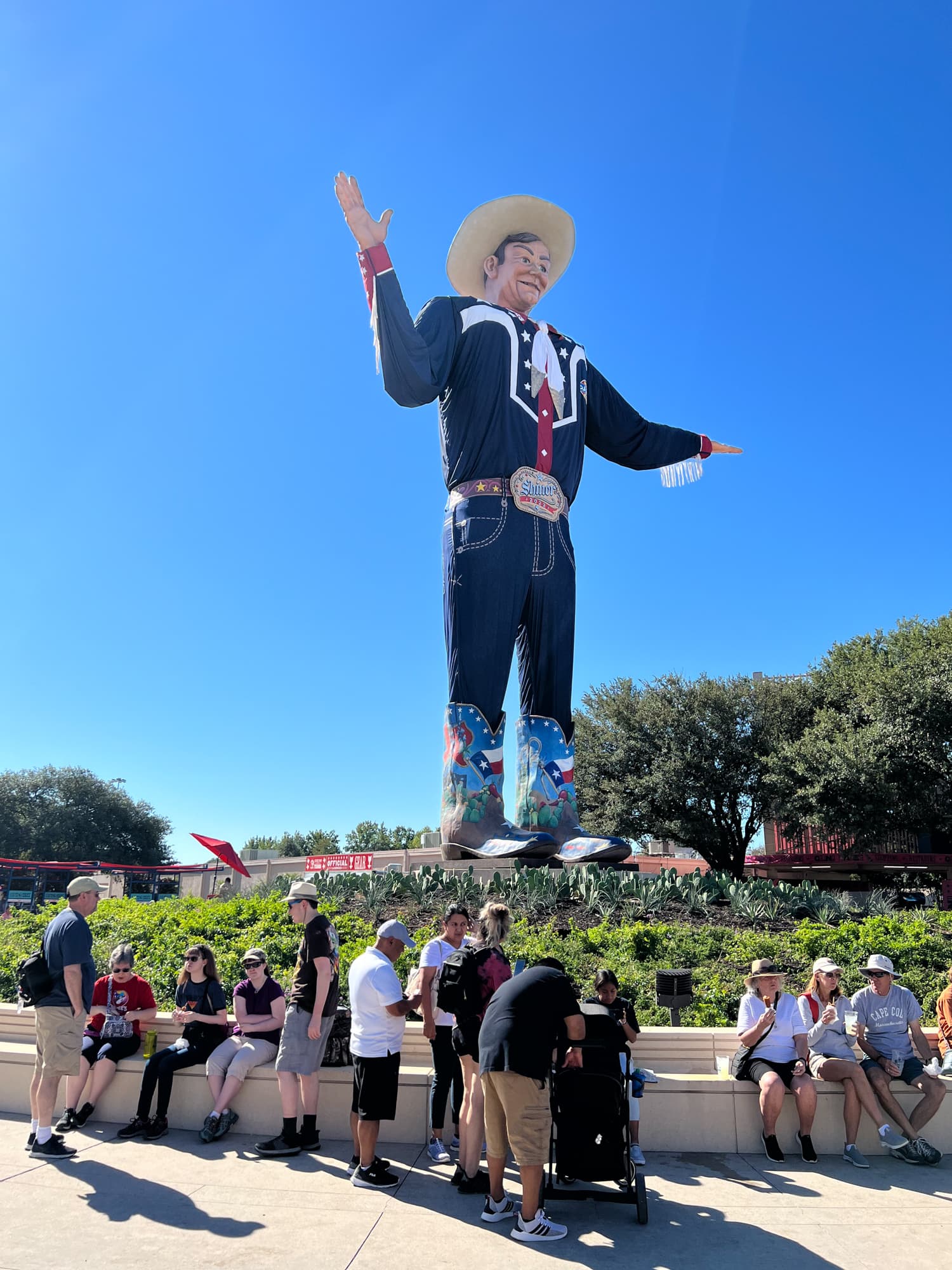 Big Tex welcomes visitors to the Texas State Fair 2022