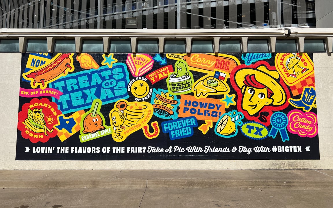 "Treats of Texas" mural