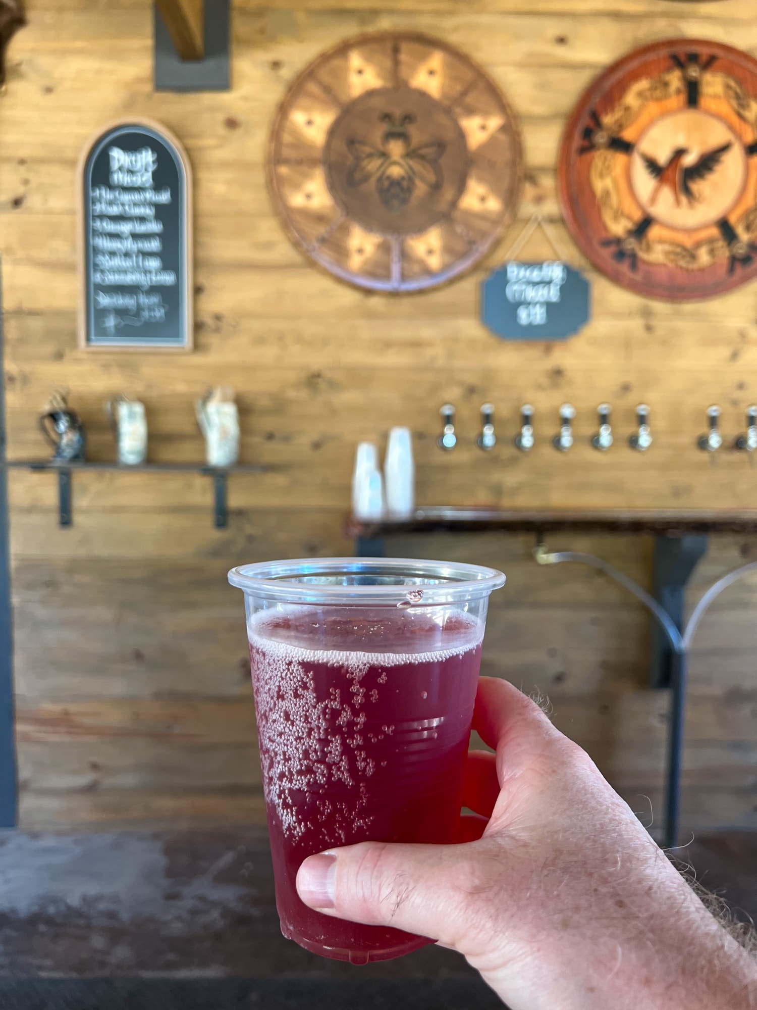 Black cherry draft mead