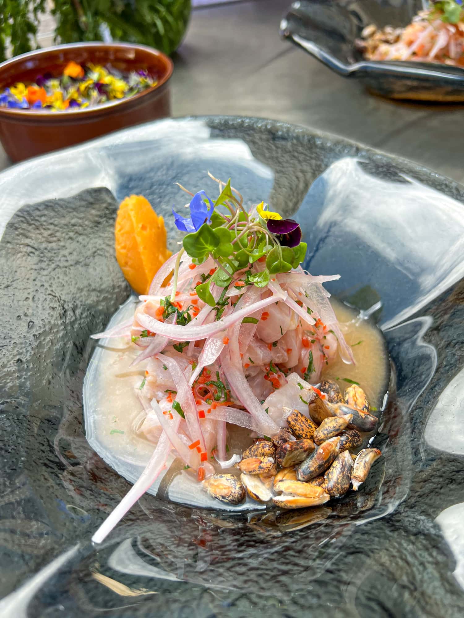 Ceviche at Palacio del Inka in Cusco