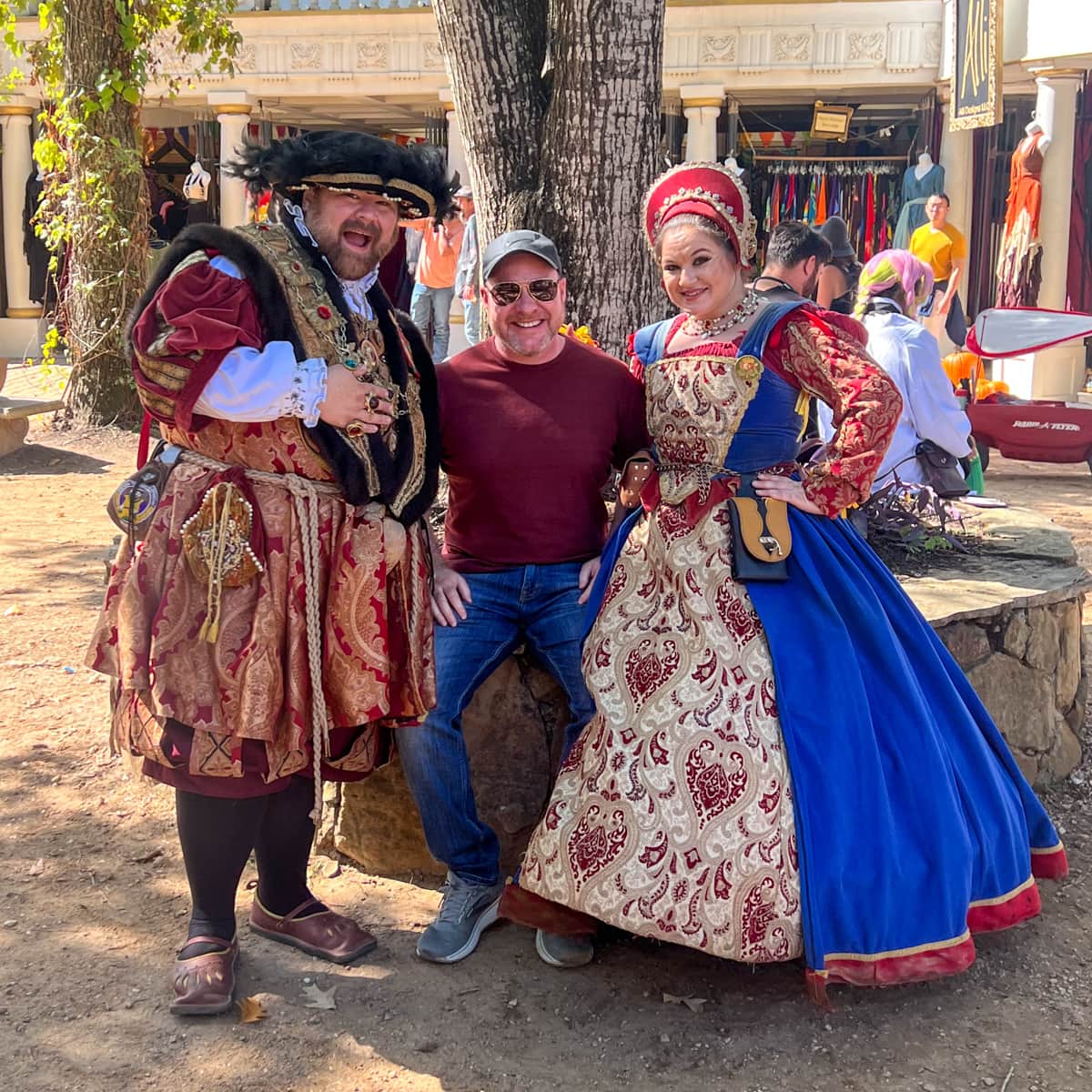 Dave with King Henry VIII and his sister Princess Mary Rose Tudor (photo by Kelly Lemons)