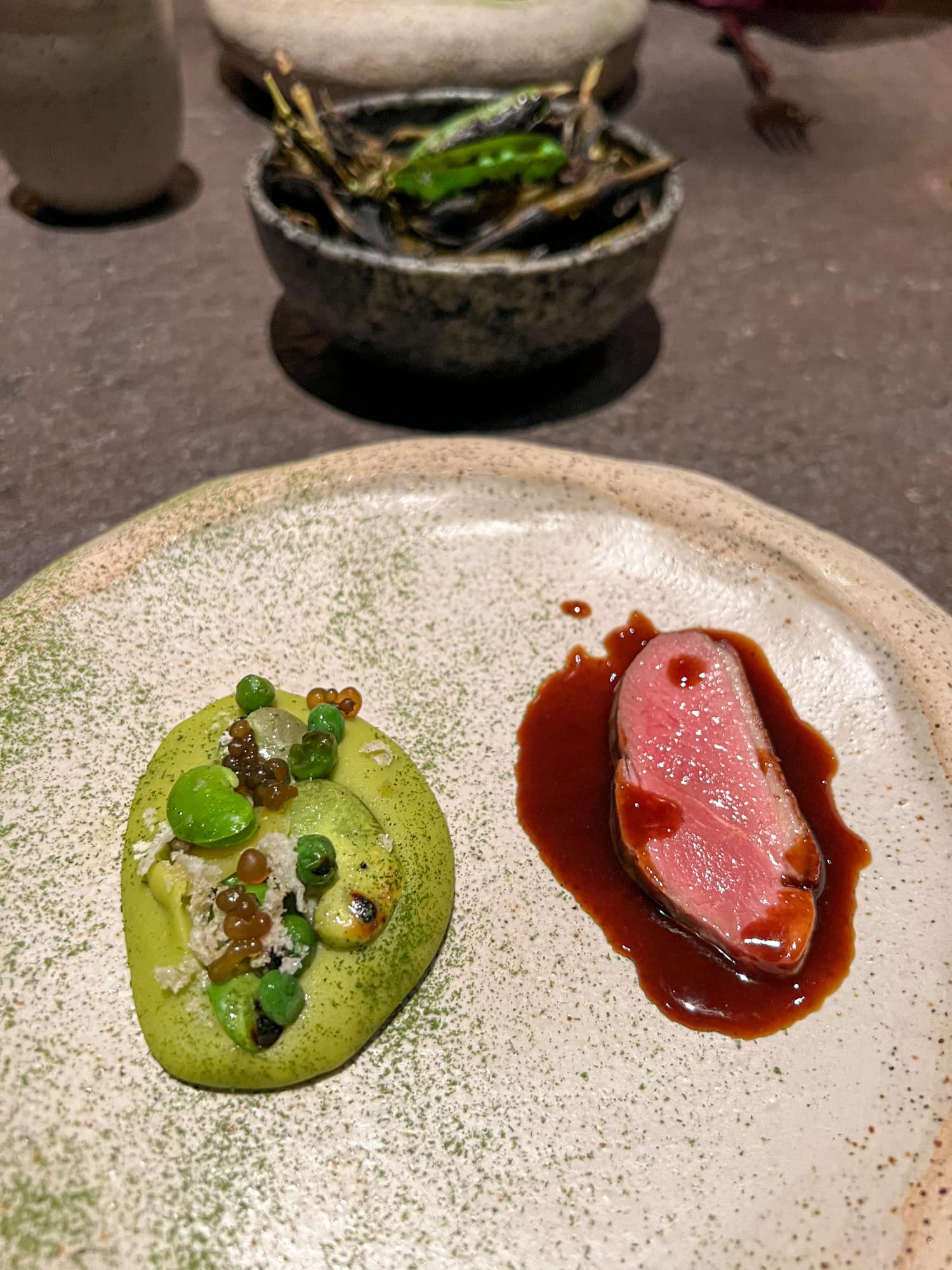 Duck and Andean herbs at Mayta Restaurant