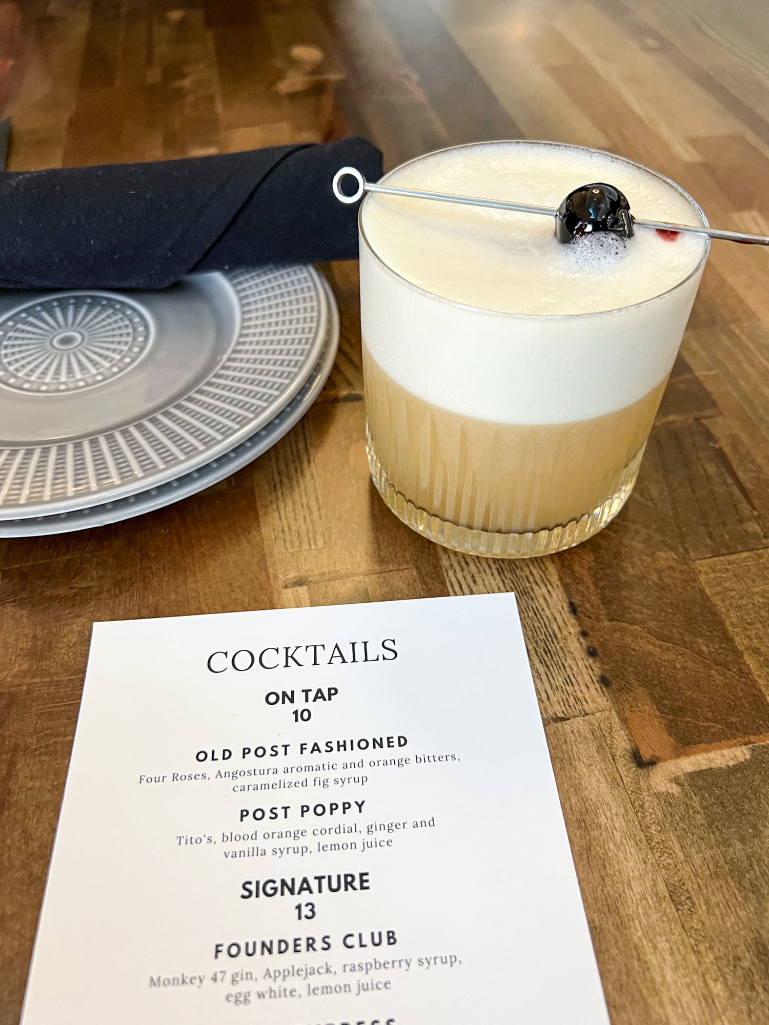 Spiritless Kentucky 74 (zero-proof) cocktail