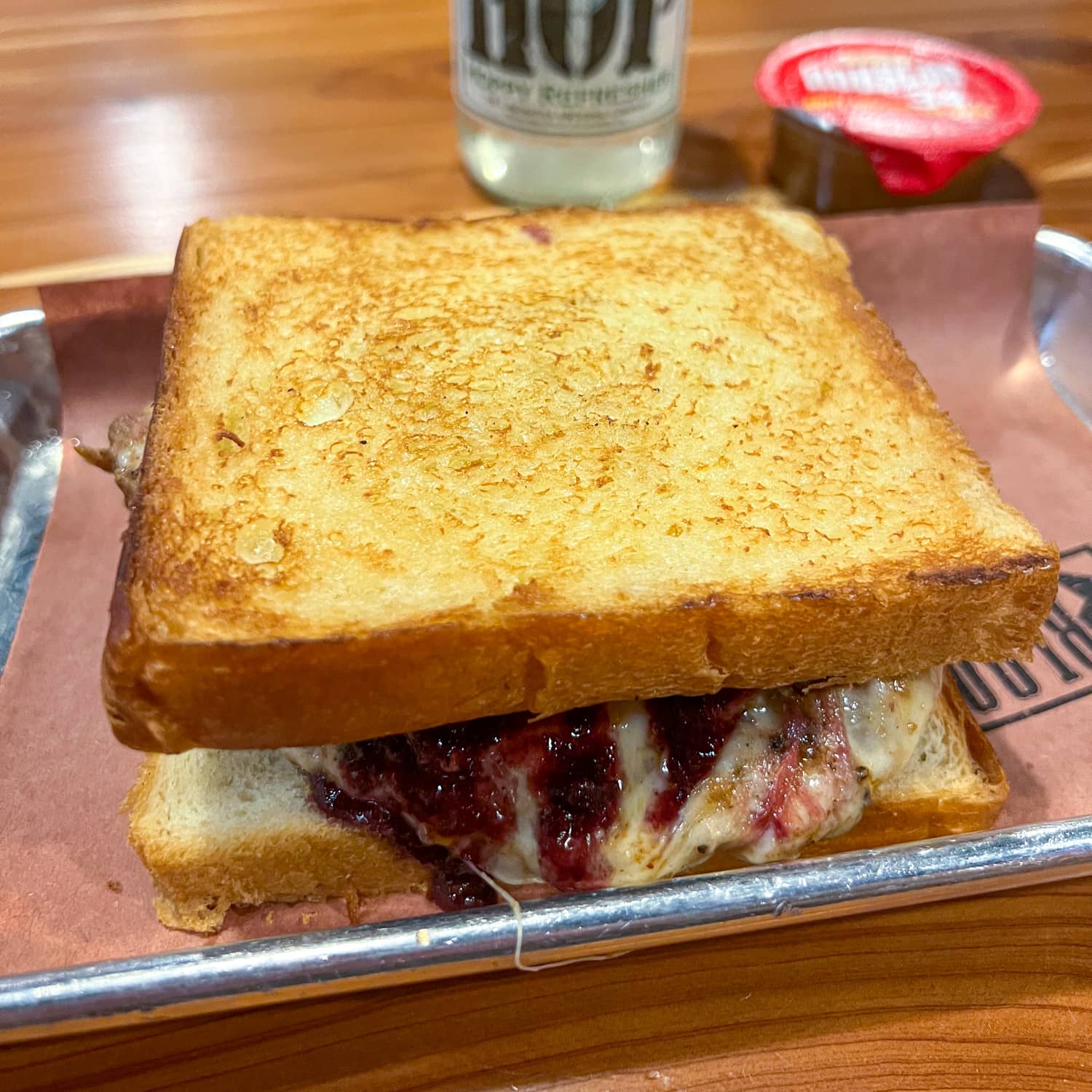 Pig Moe sandwich at Blood Bros., where they produce some of the best BBQ in Texas