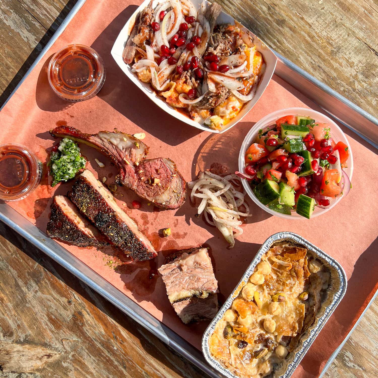 Egyptian-inspired Texas barbecue at KG BBQ, a food truck in East Austin