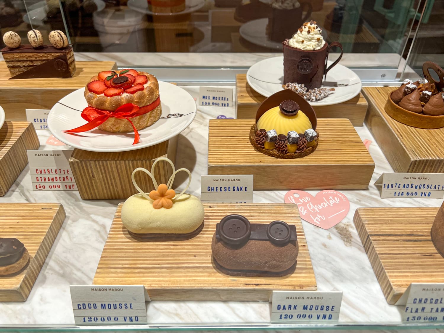 Pastries at Maison Marou in Saigon