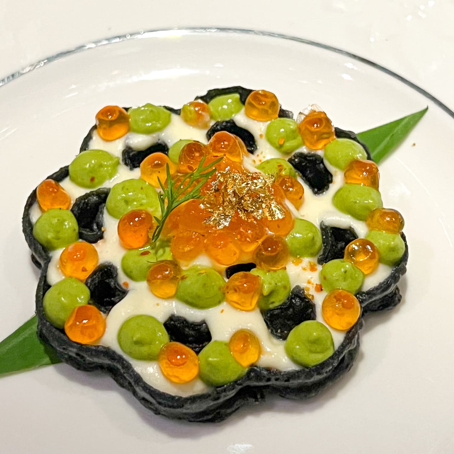 Salmon roe with smoked salmon