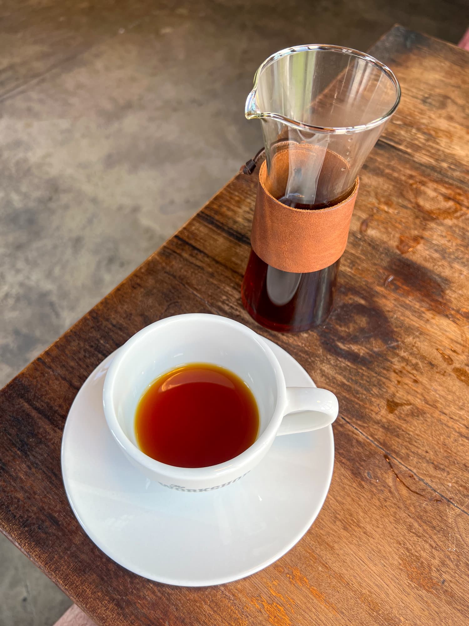 Arabica pour over at The Workshop in Saigon, Vietnam