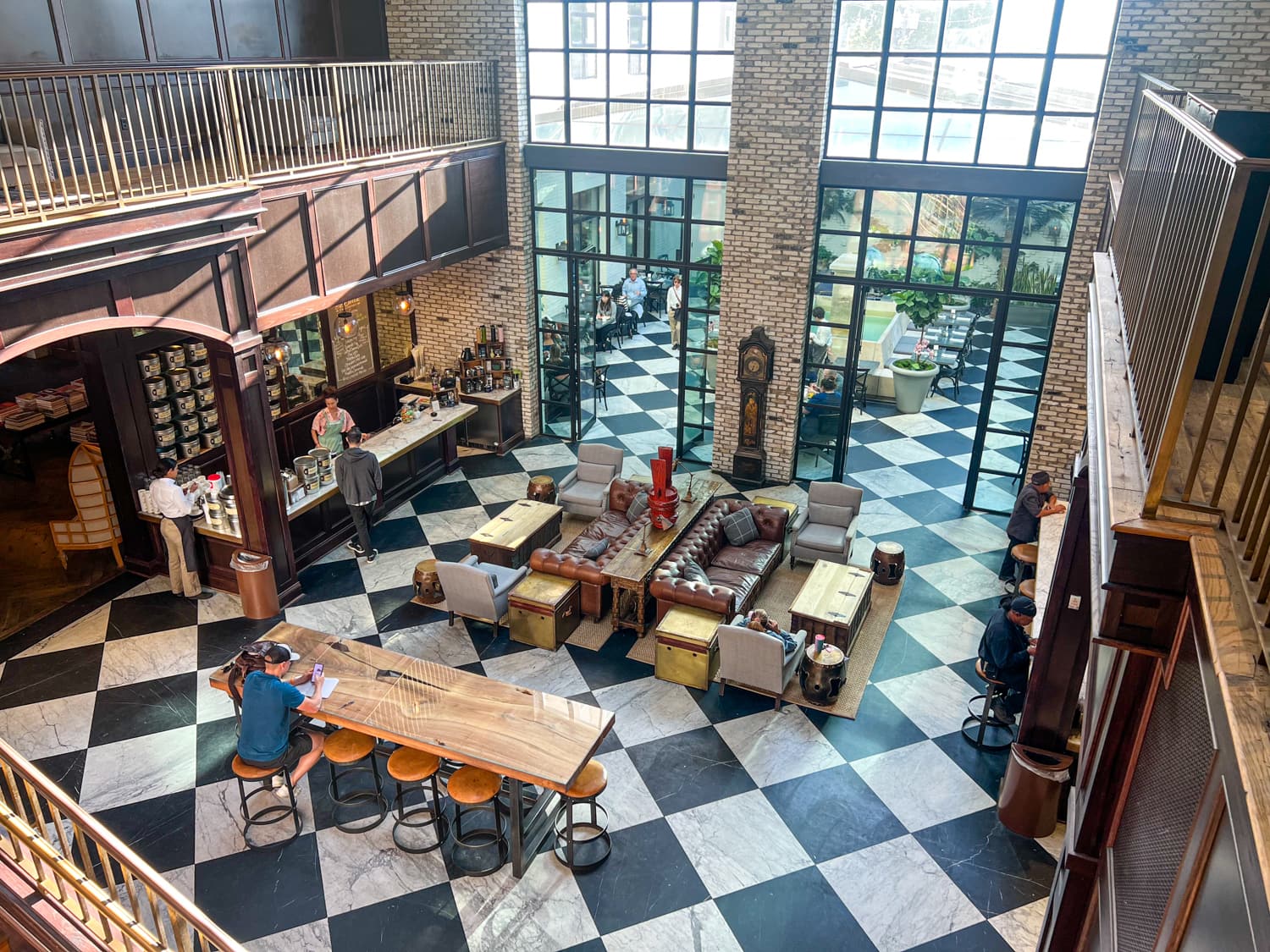 The Oxford Exchange's beautifully decorated interior is one of the reasons it's a favorite place to eat in Tampa