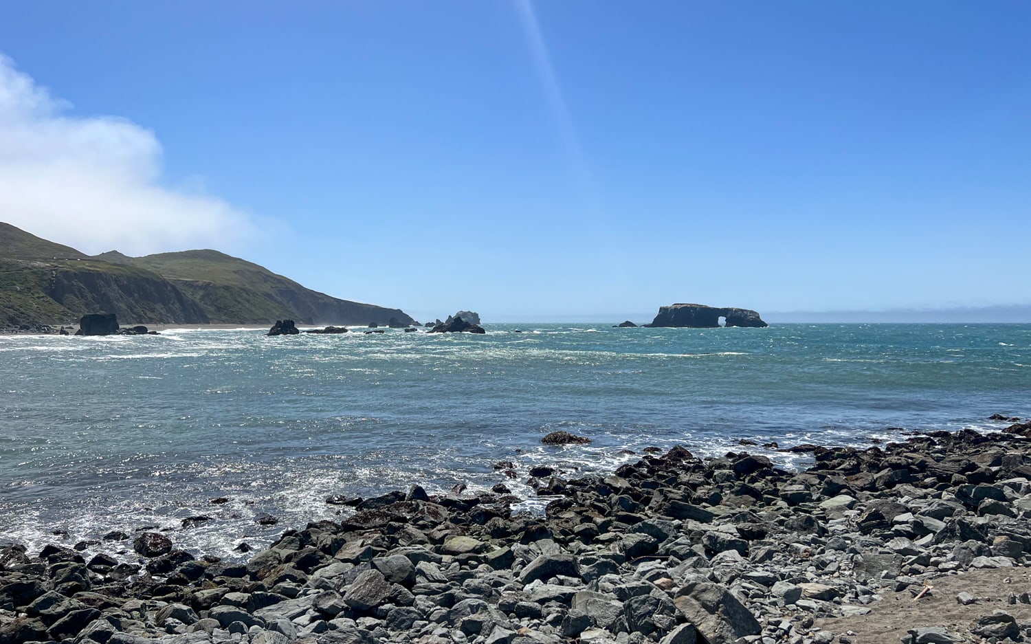 Arched Rock, as seen in the last scene of "The Goonies" movie