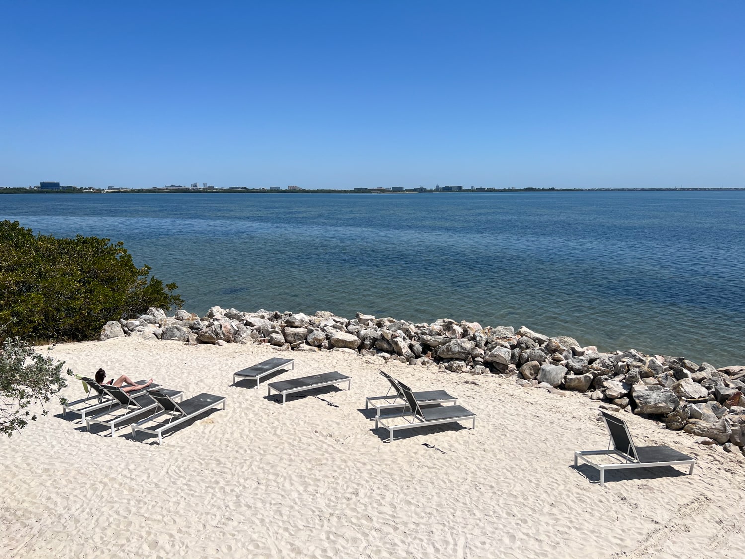 The CURRENT Hotel has its own sandy beach