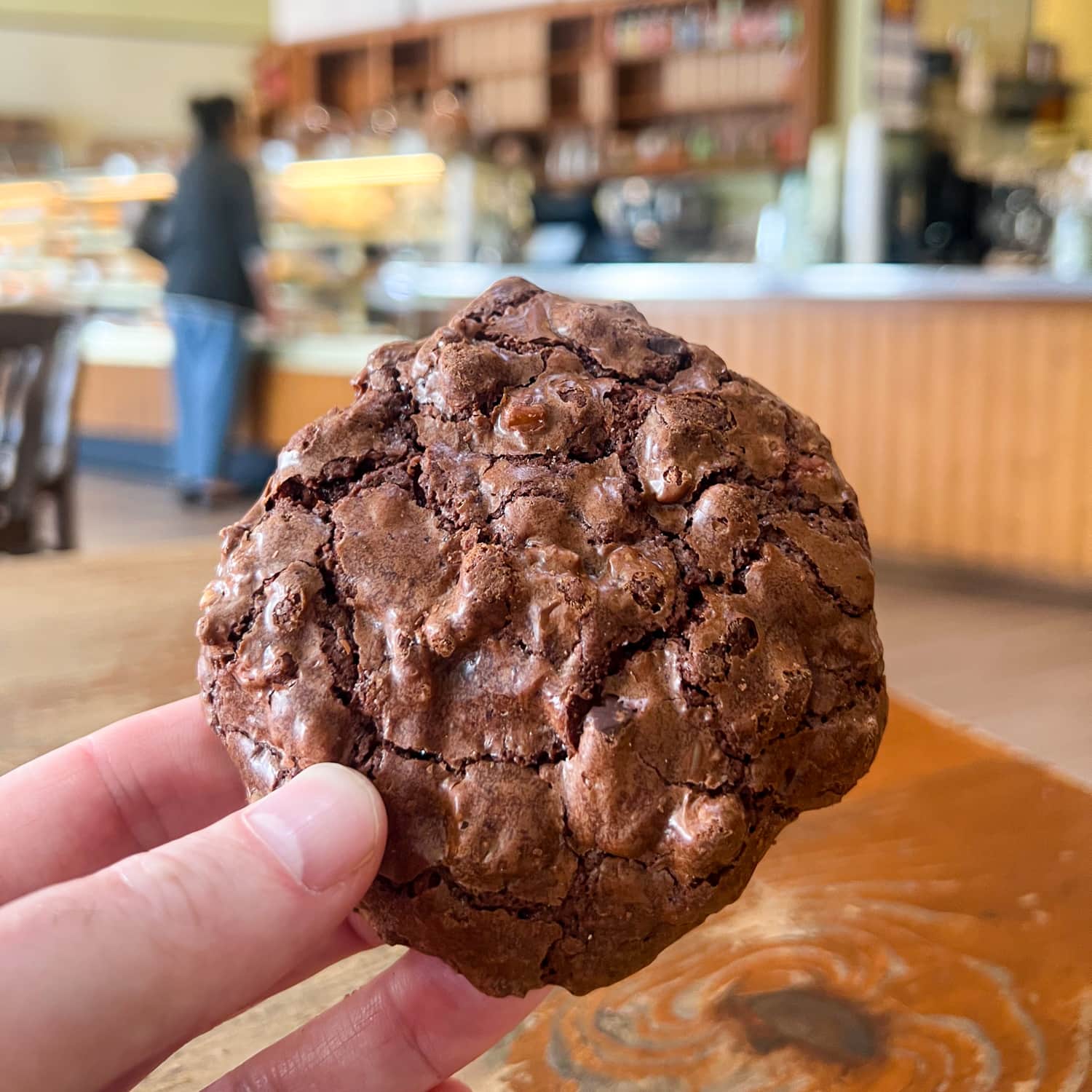 Black Gold chocolate chip cookie at Upper Crust Bakery