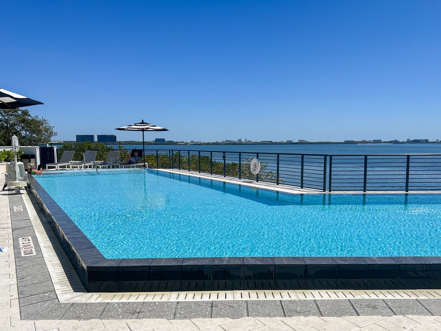 Pool and bay views