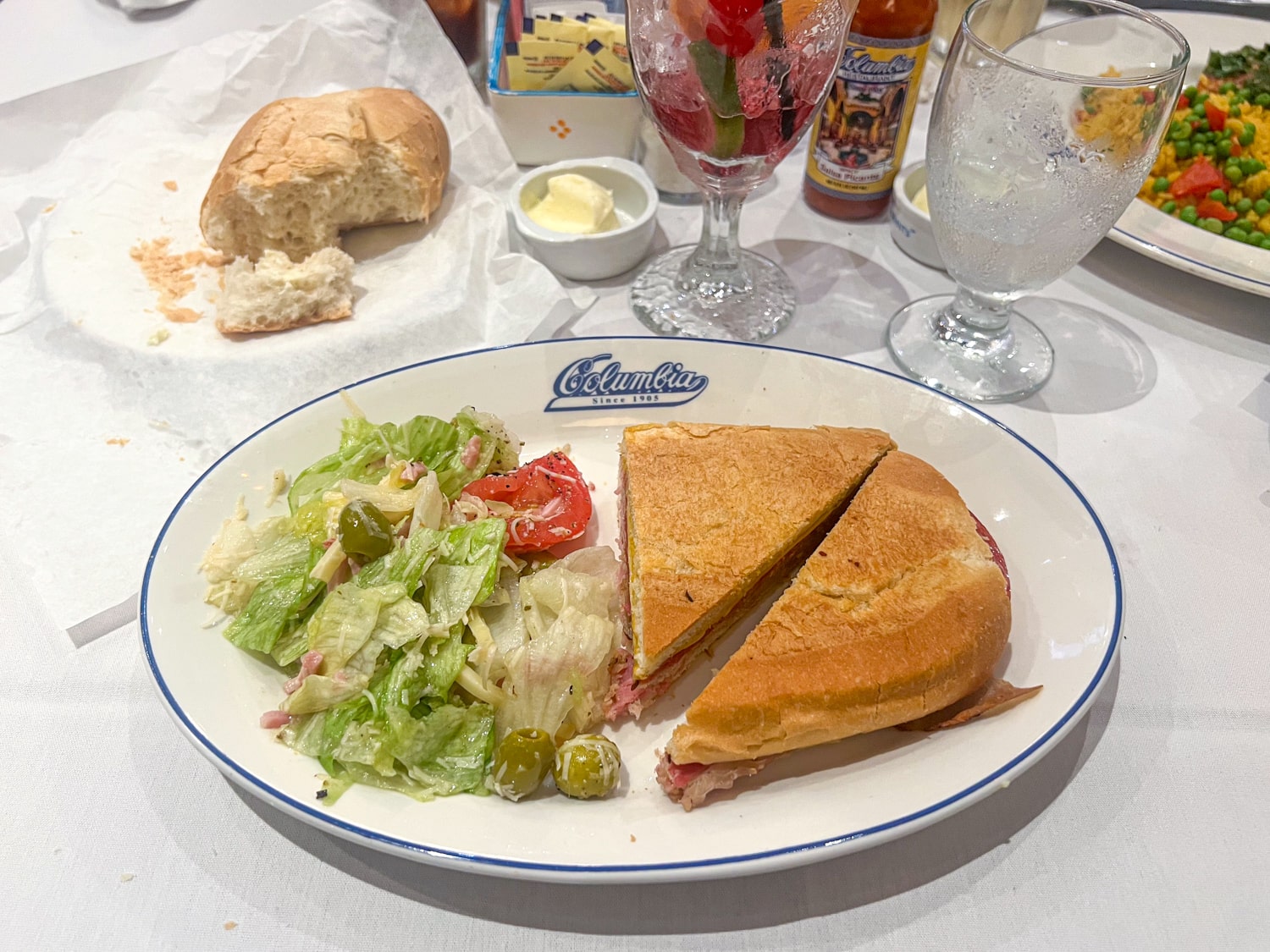The Original Cuban Sandwich at Columbia Restaurant in Tampa