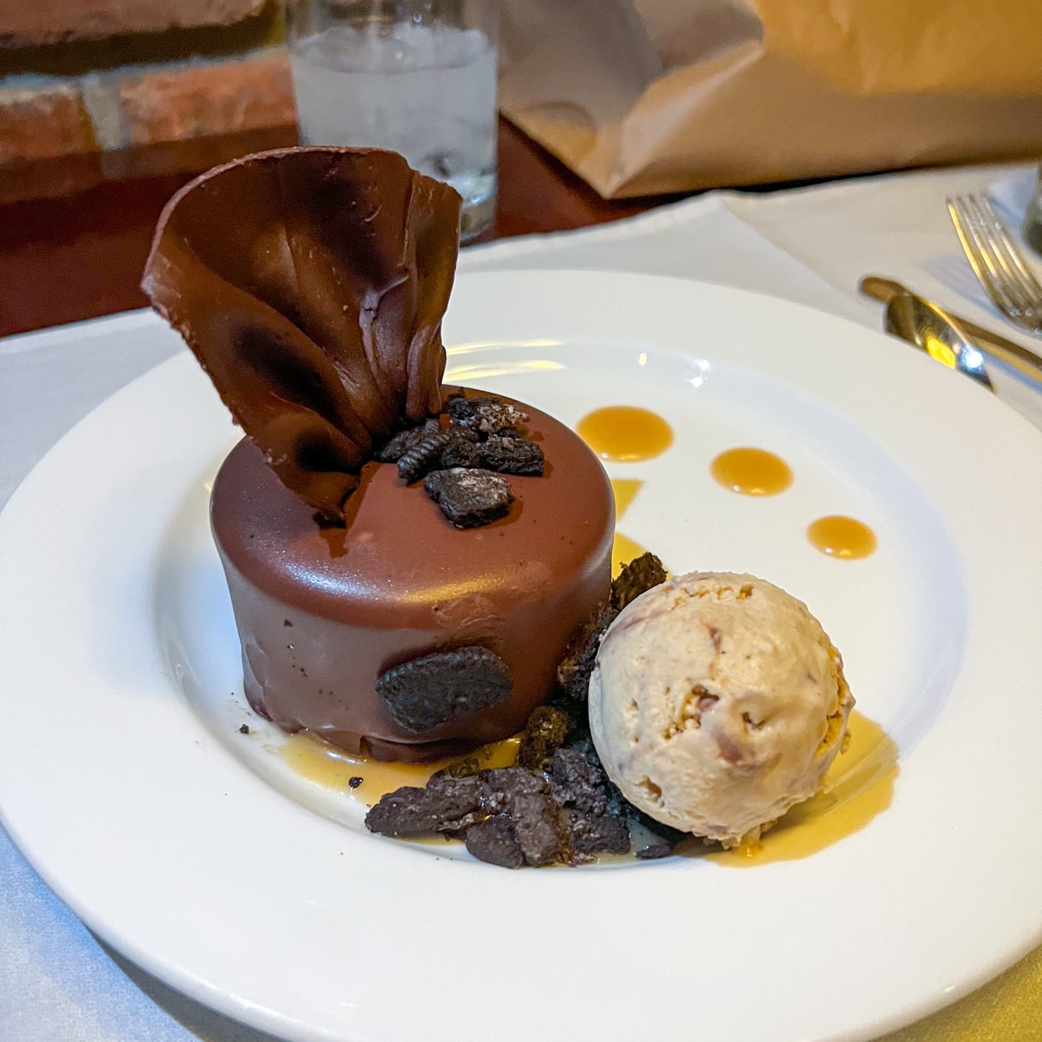 Peanut butter truffle dessert