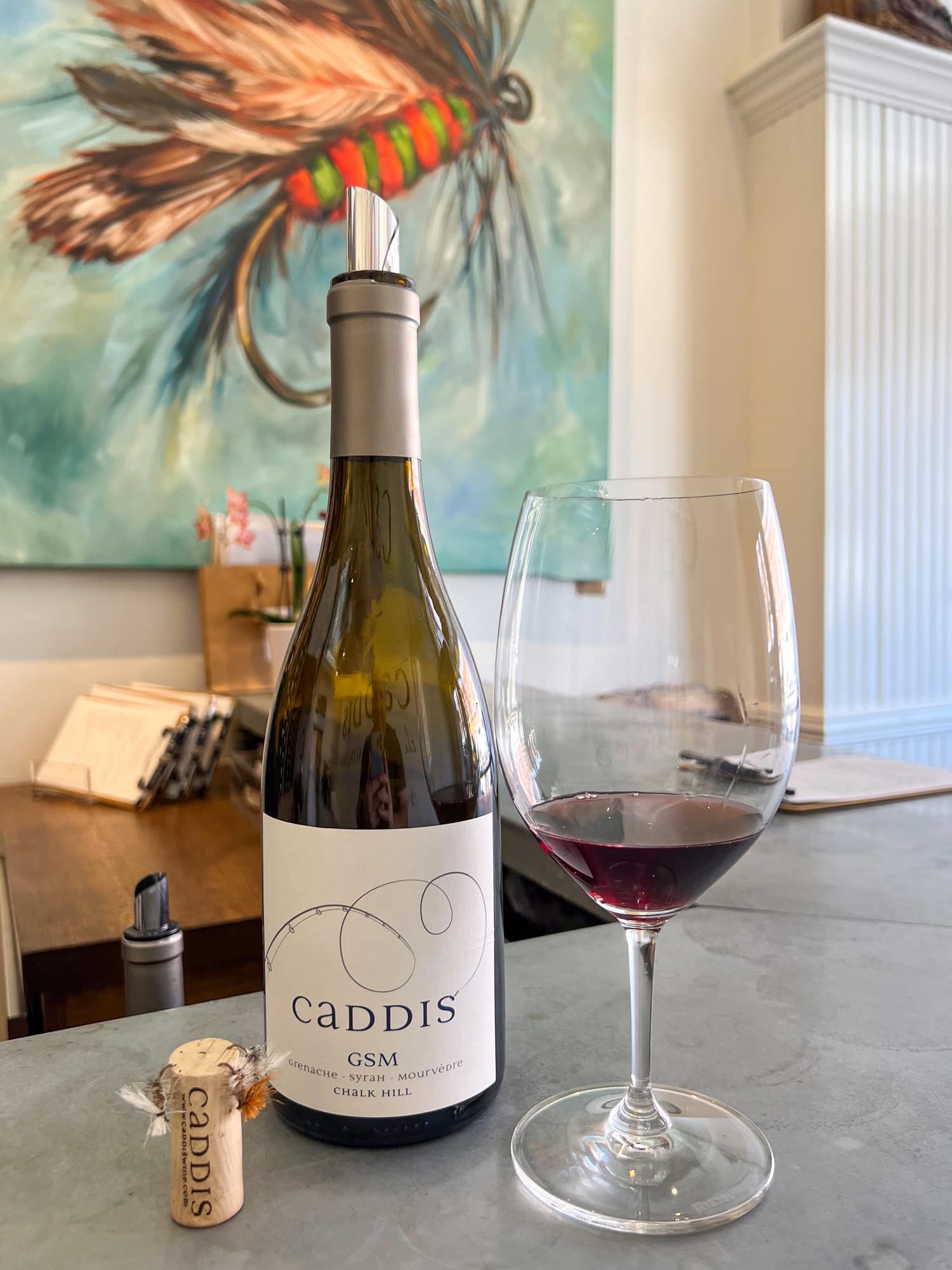 Caddis GSM wine