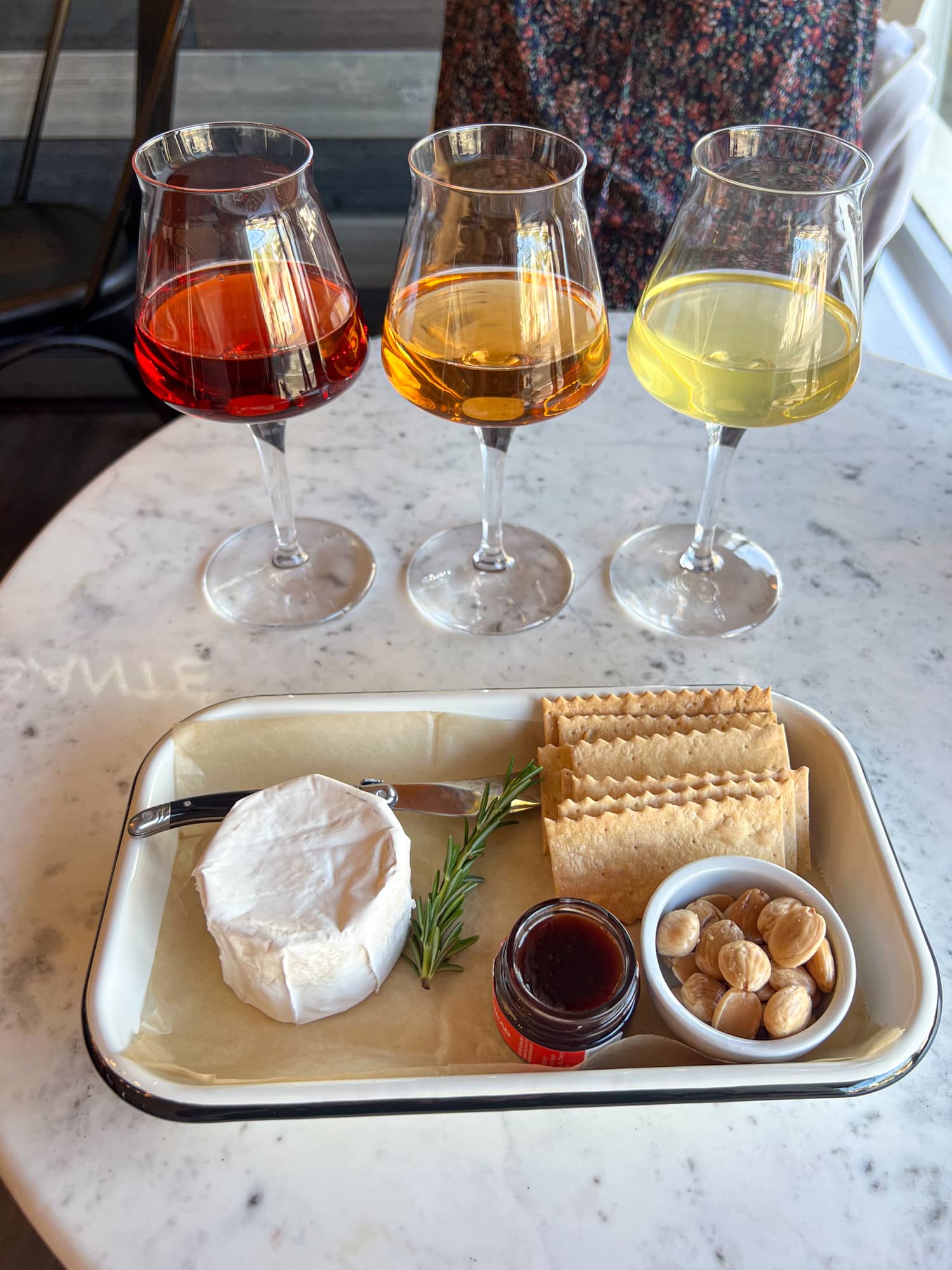 Cider tasting and cheese plate