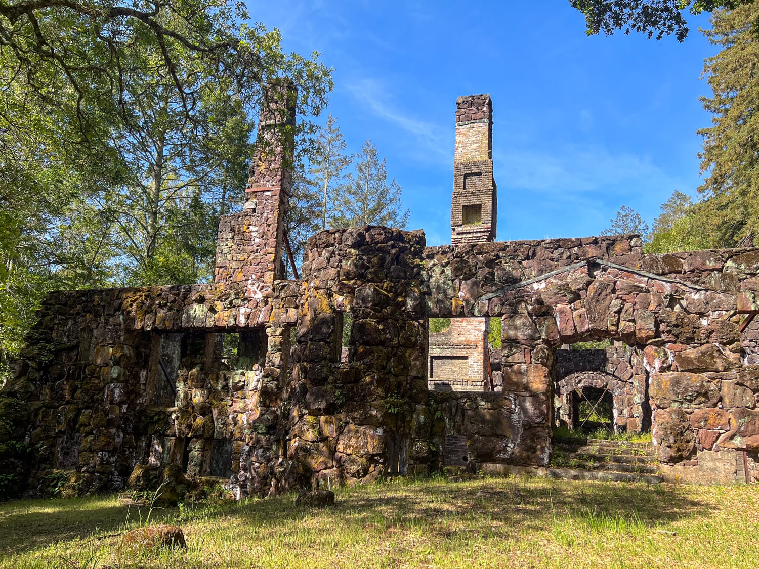 The ruins of Jack London's Wolf House, one of many unique things to do in Sonoma Valley.