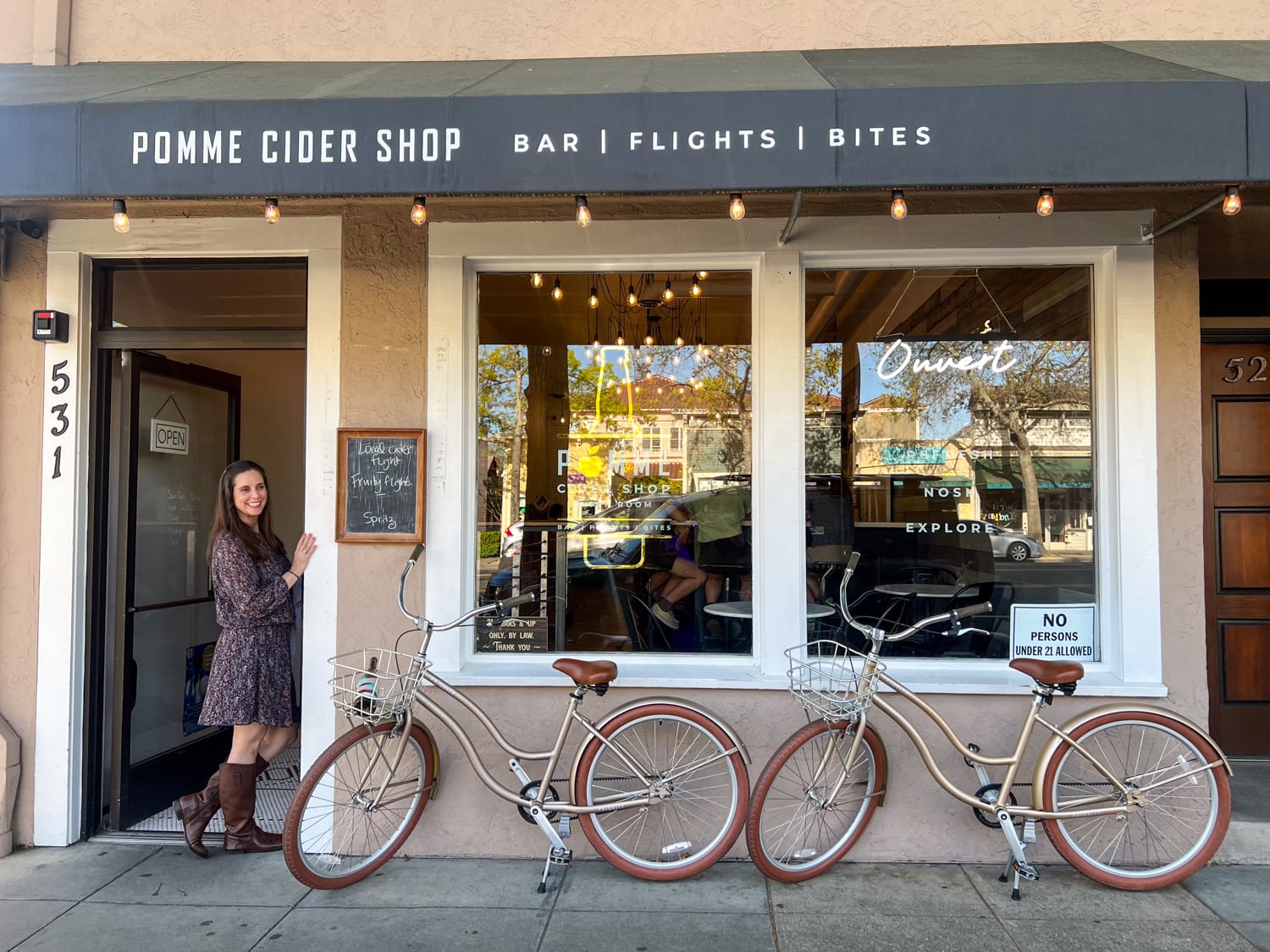 Kel at Pomme Cider Shop in Sonoma